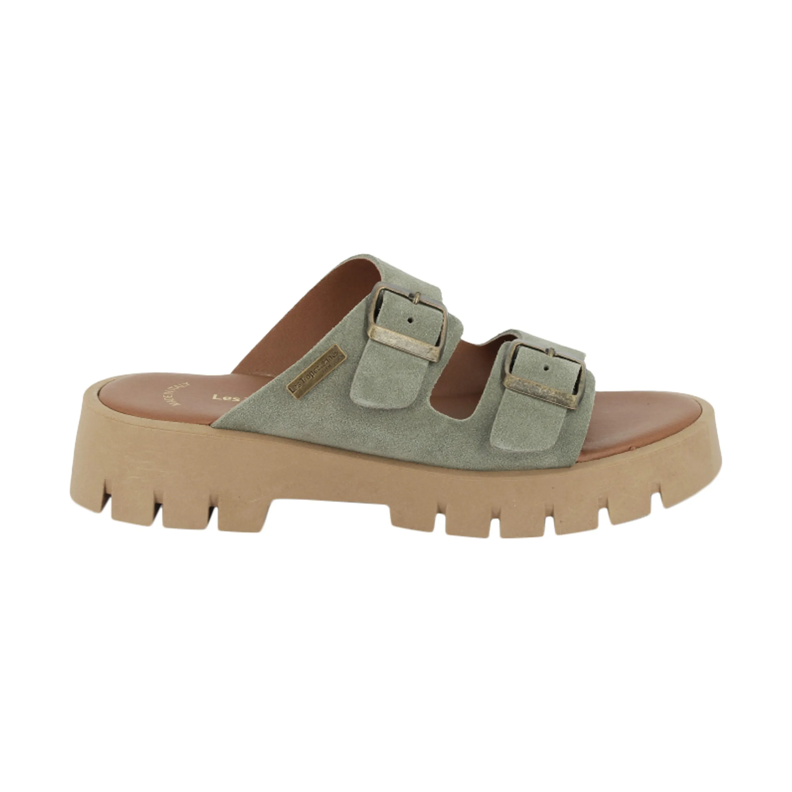 Sandales à talons cuir tiamo Vert