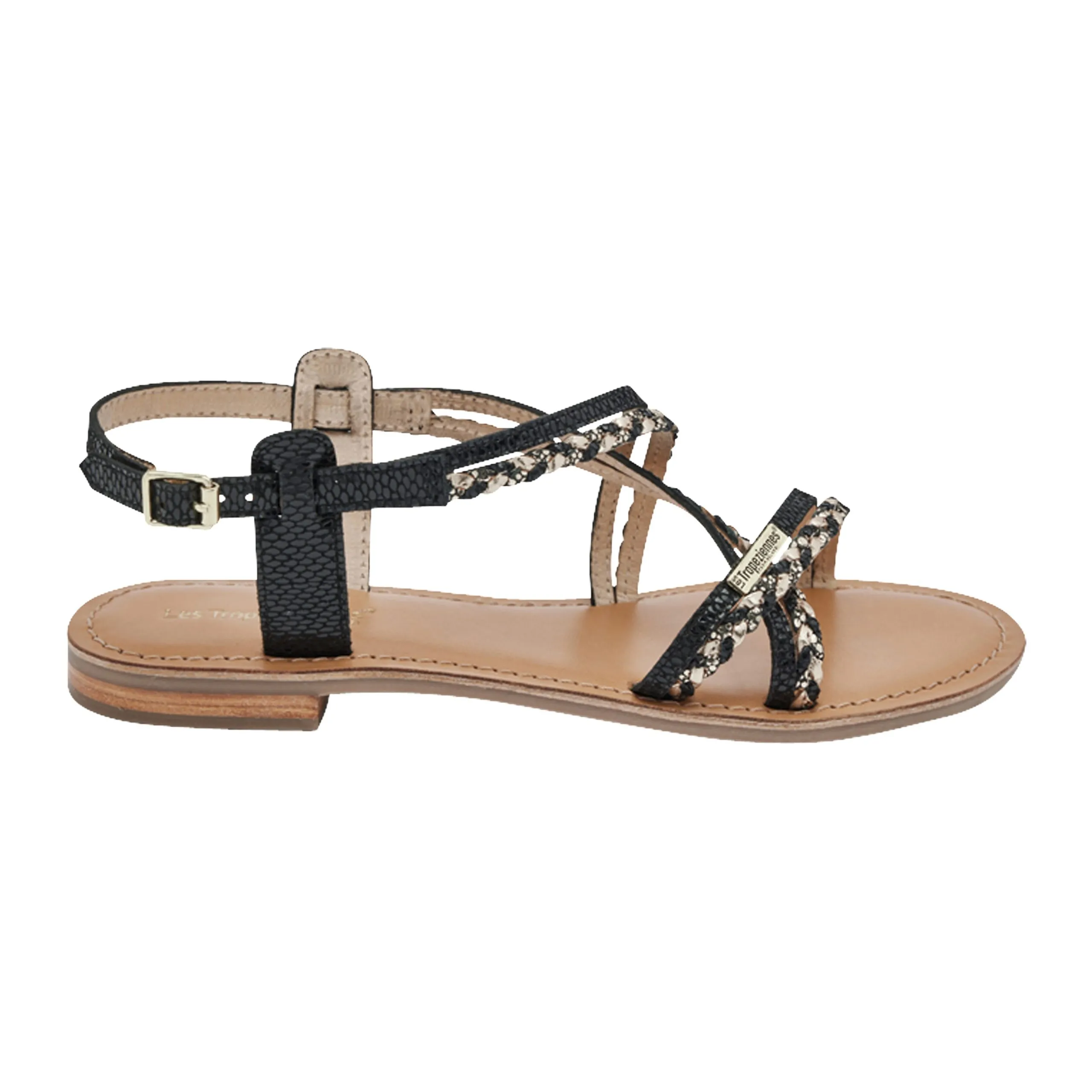 Sandales cuir par m.belarbi homongo Noir