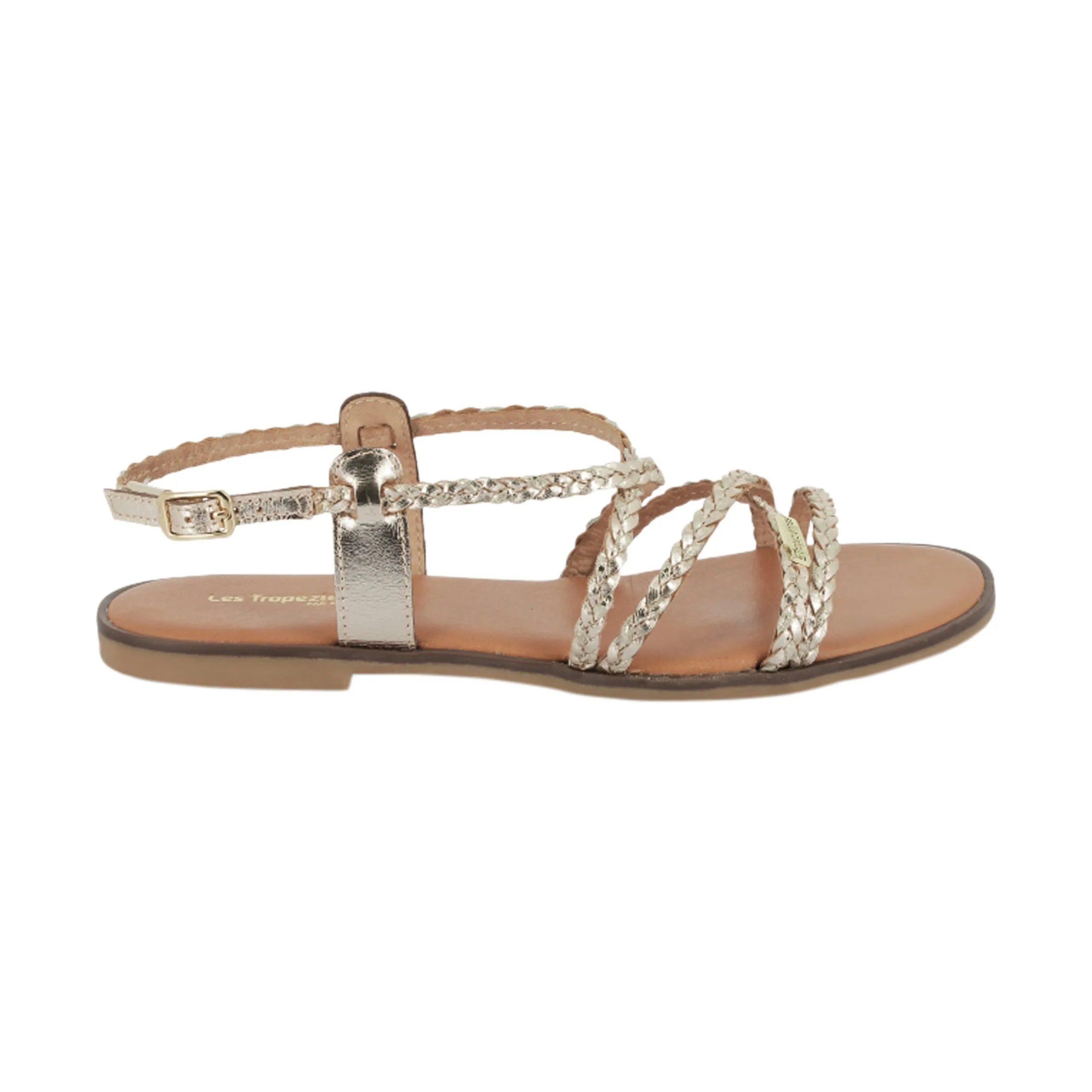 Sandales cuir halfy Doré