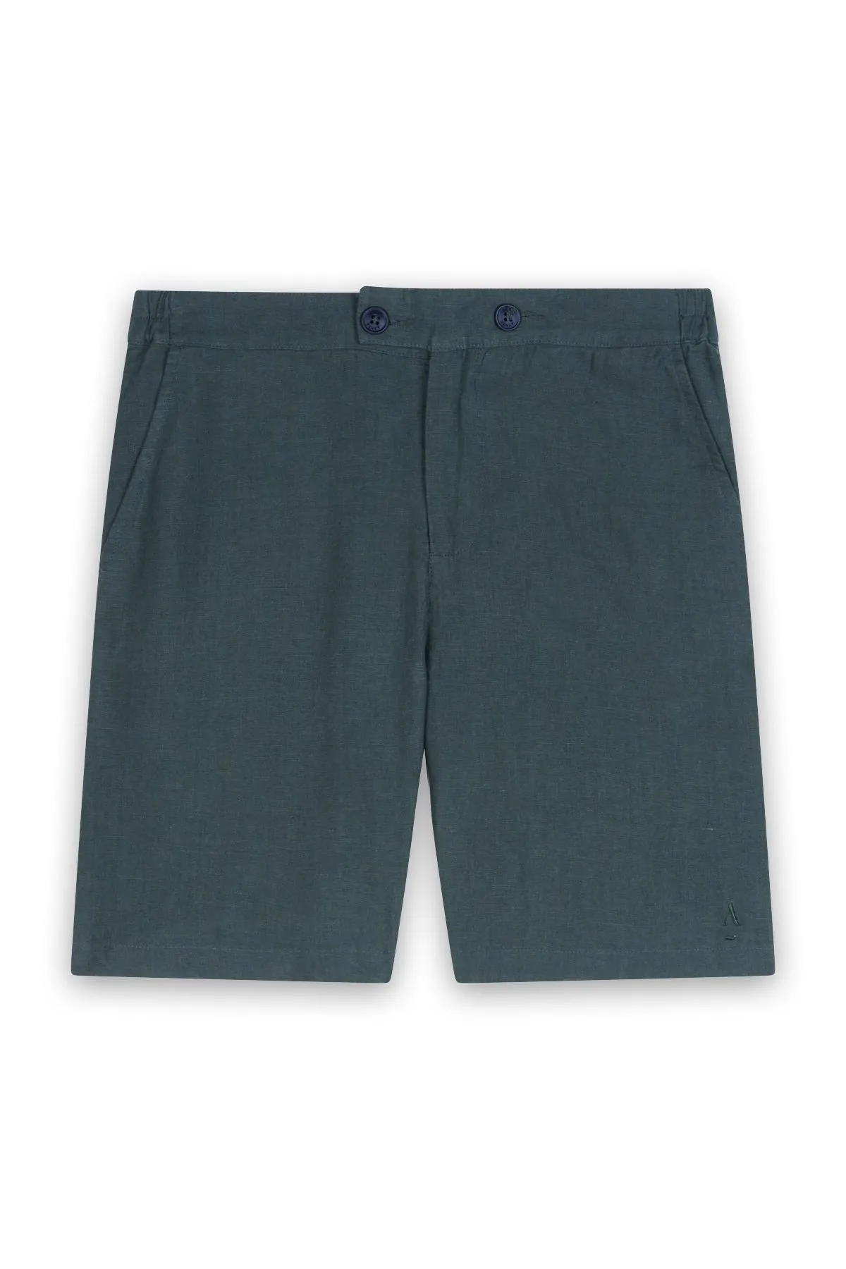 Bermuda en lin Vert BERMUDA EN LIN