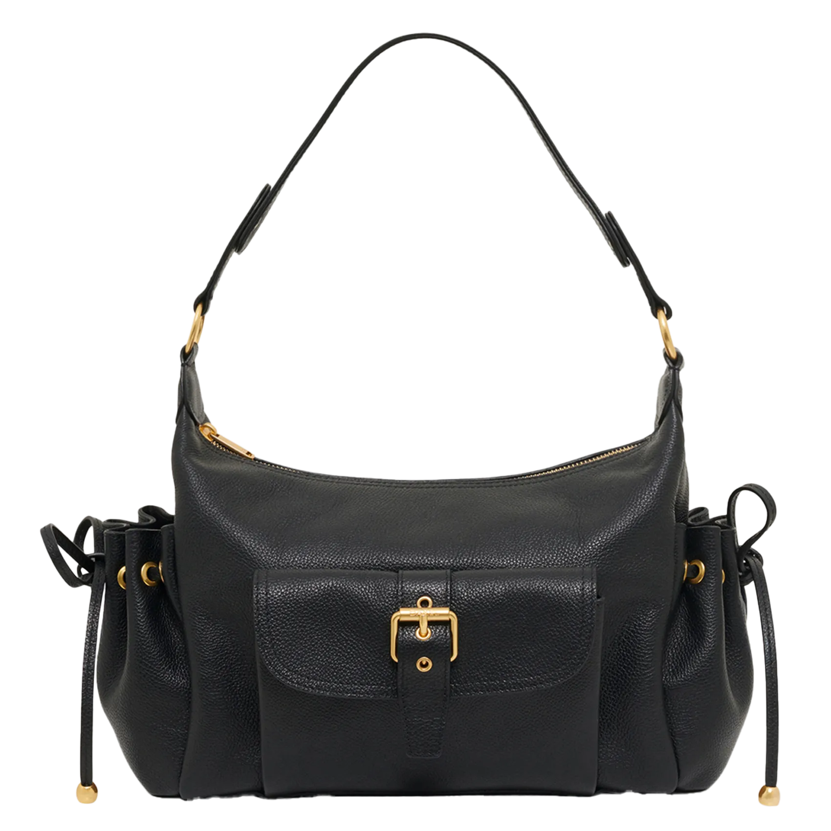 Sac porté épaule en cuir Noir LE EMA