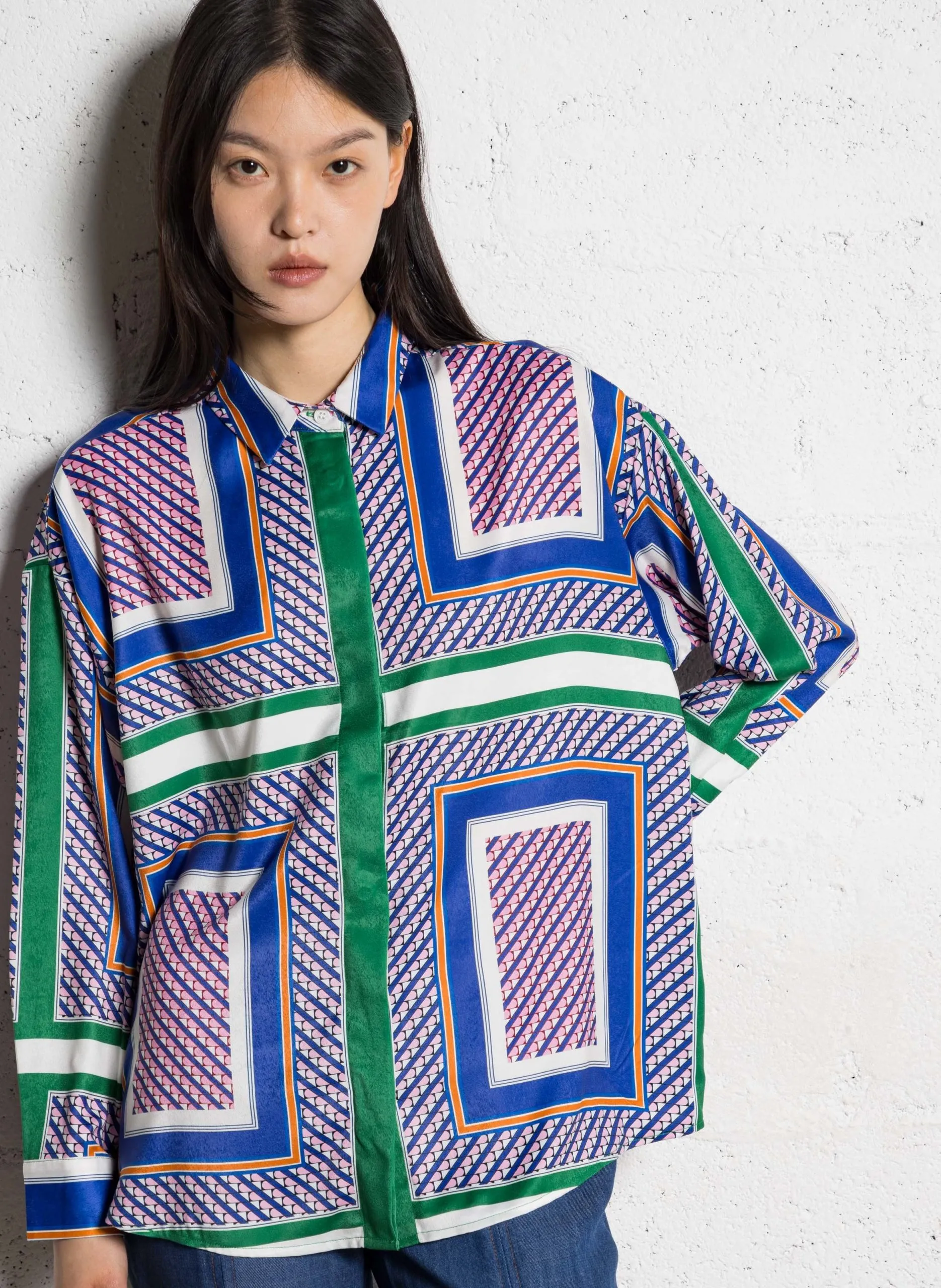 Chemise col classique ample Multicolore CLONY