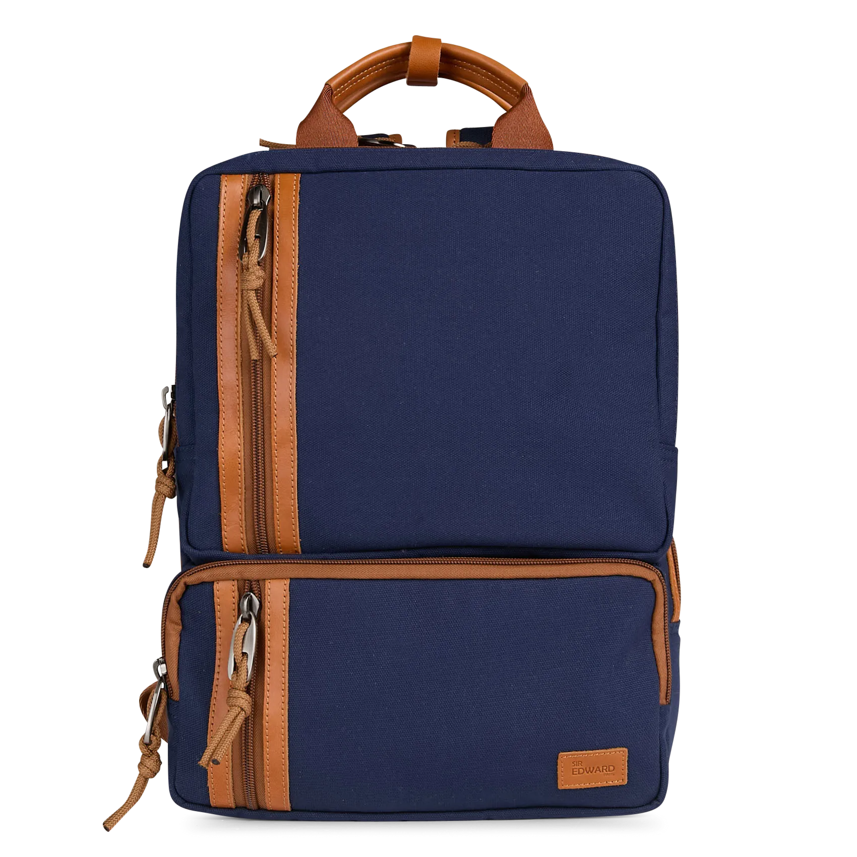 Sac à dos multi poches en cuir mélangé Multicolore SIGMA