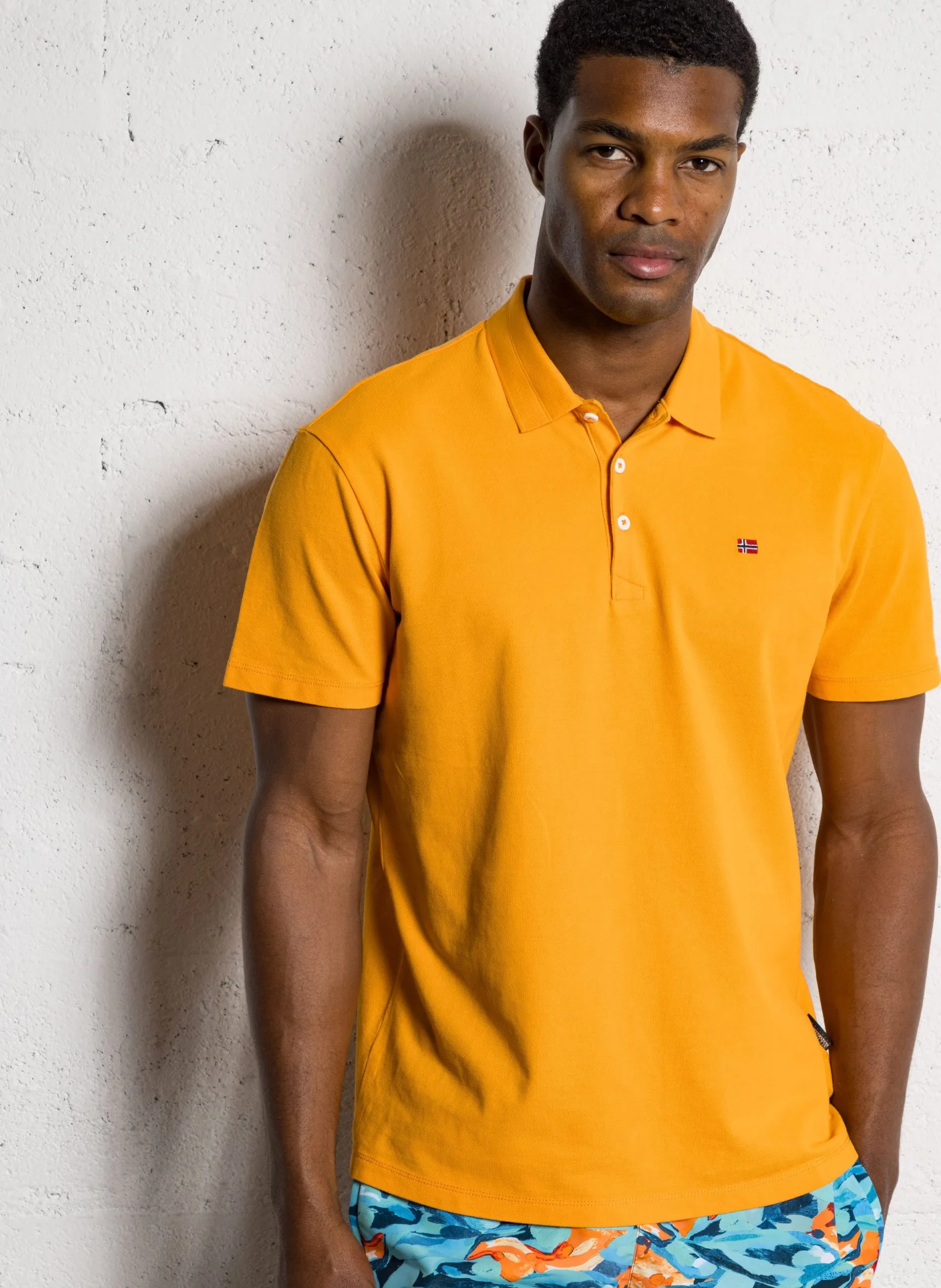 Polo en coton Orange EALIS SS SUM
