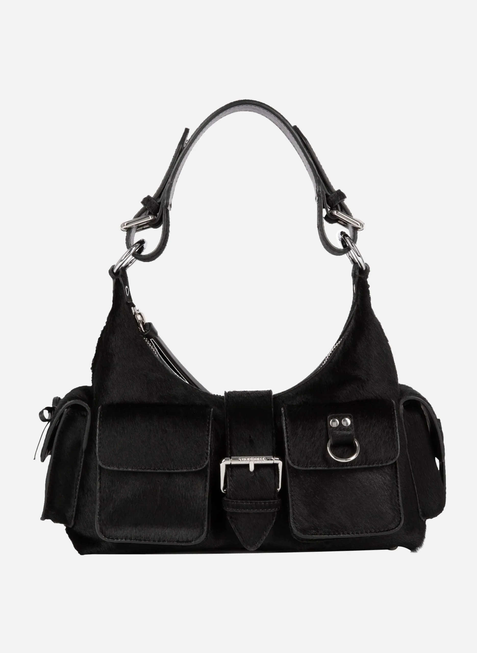 Sac amelia en effet poulain Noir