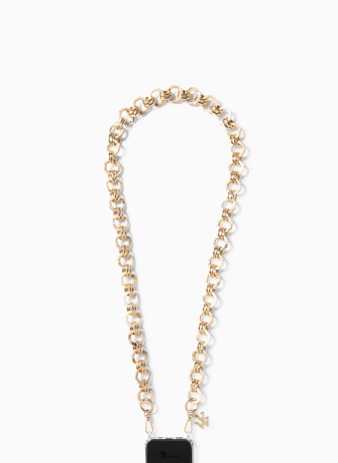 Chaîne de téléphone en acrylique Beige GINA