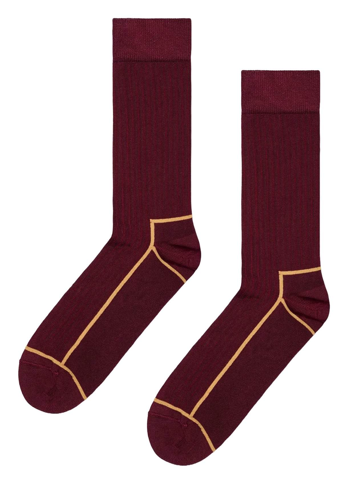 Chaussettes à rayures contrastées Rouge CONTRAST STRIPE