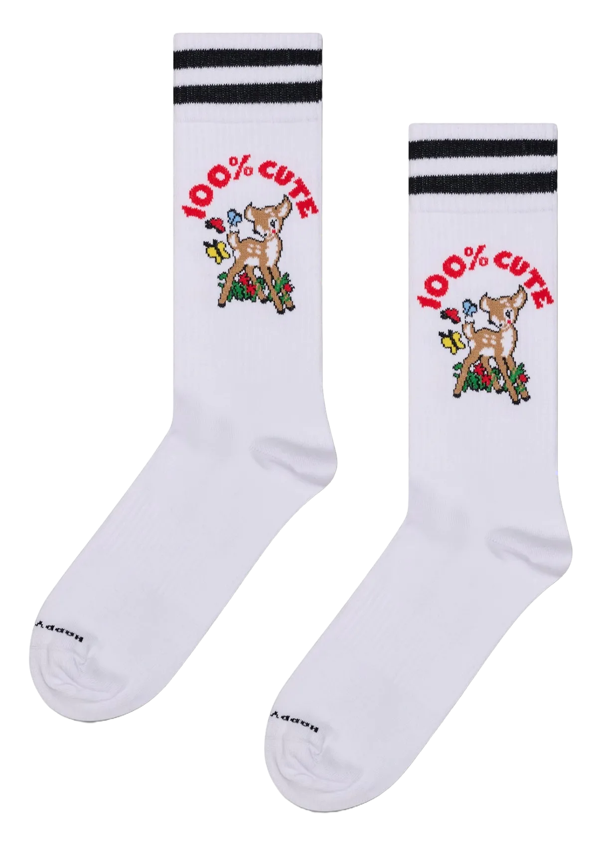 Chaussettes en coton mélangé Blanc CUTE SNEAKER