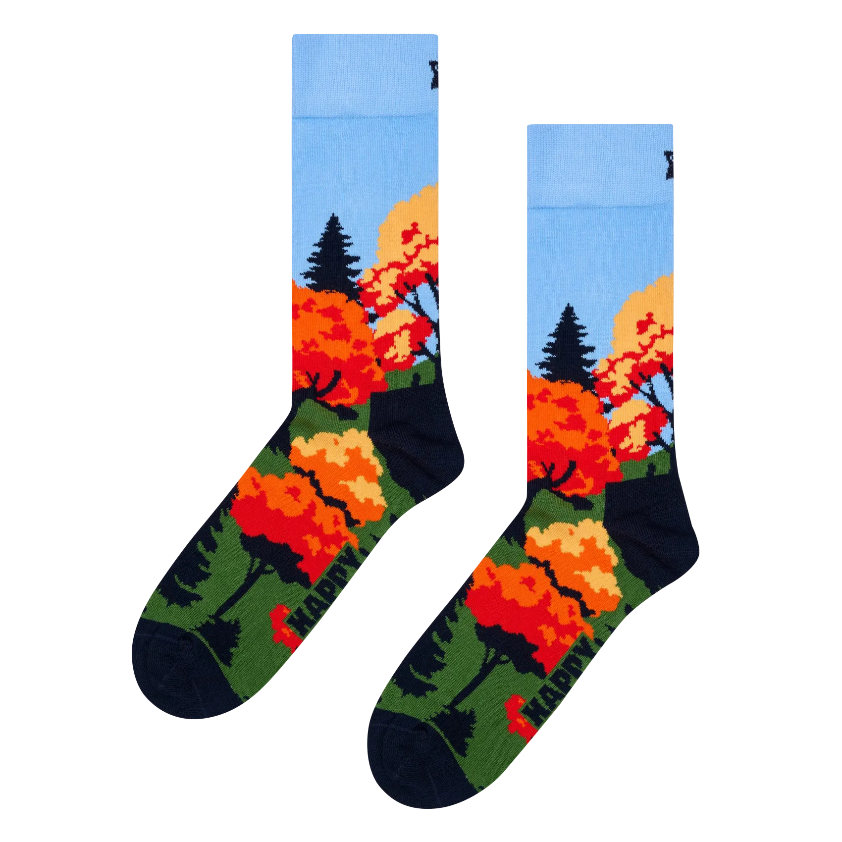 Chaussettes en coton mélangé Bleu AUTUMN