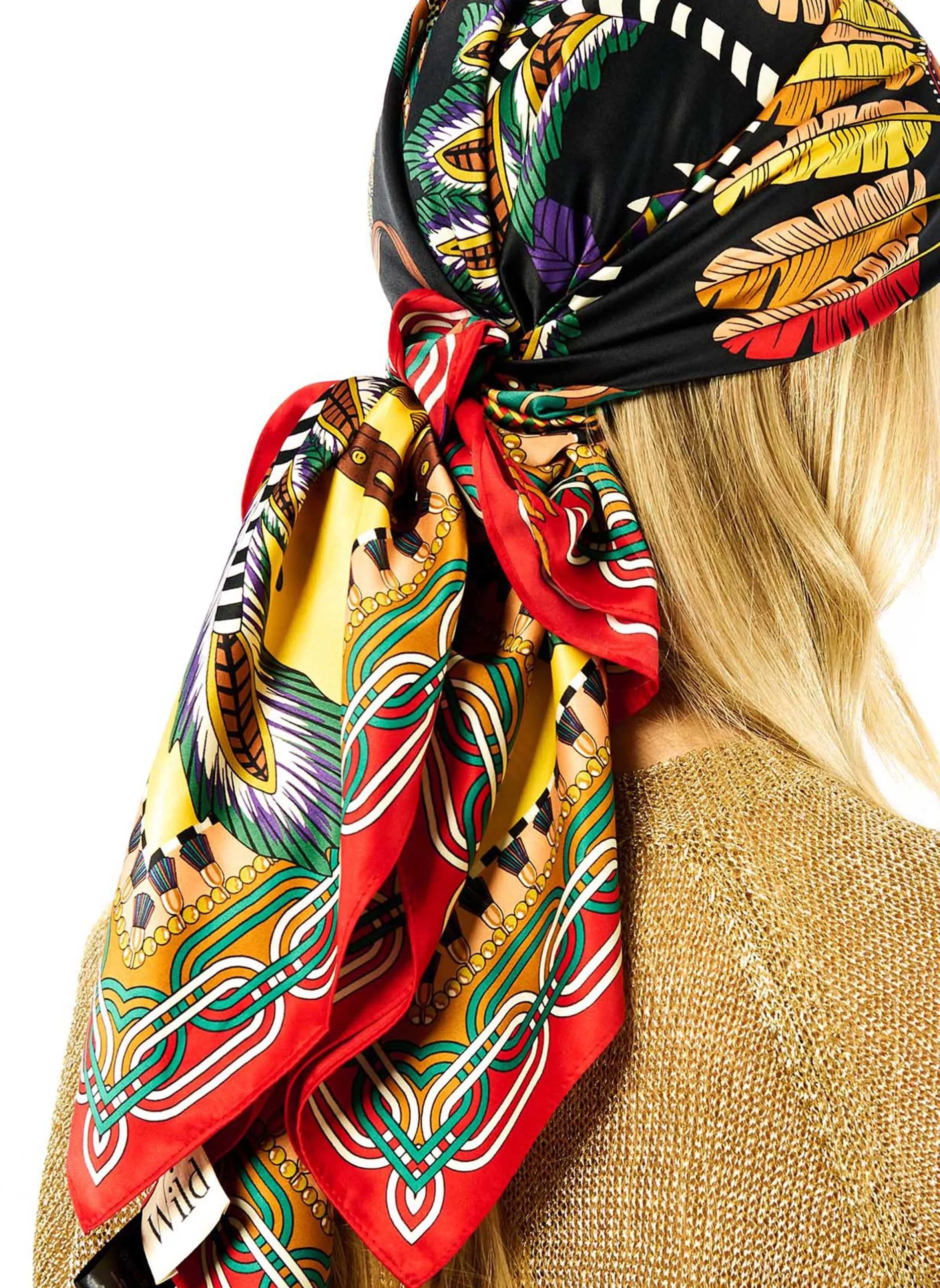 Foulard imprimé Noir PONY PONY MEDIUM