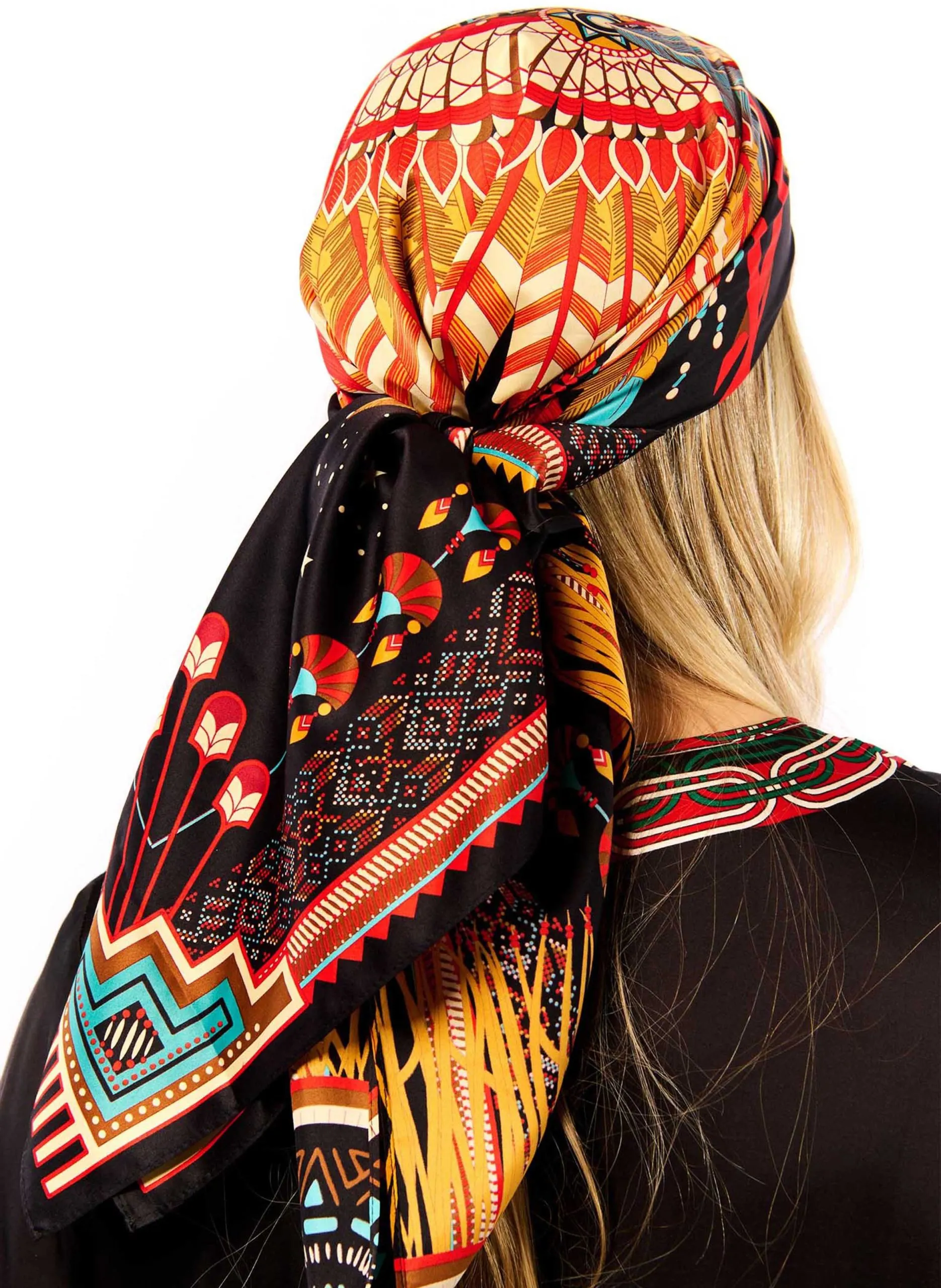 Foulard imprimé Noir NOUVEAU WESTERN MEDIUM