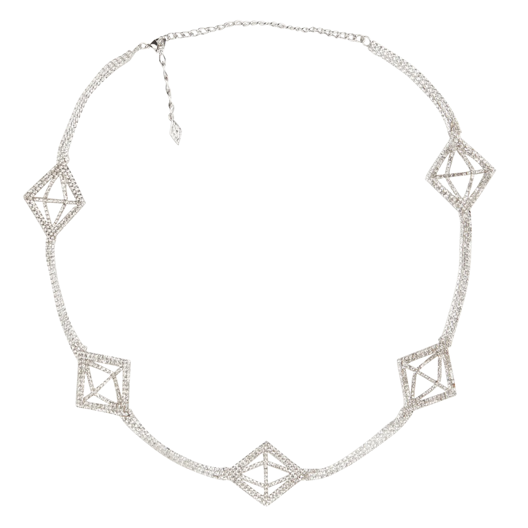 Ceinture bijoux en strass Argent BEAH