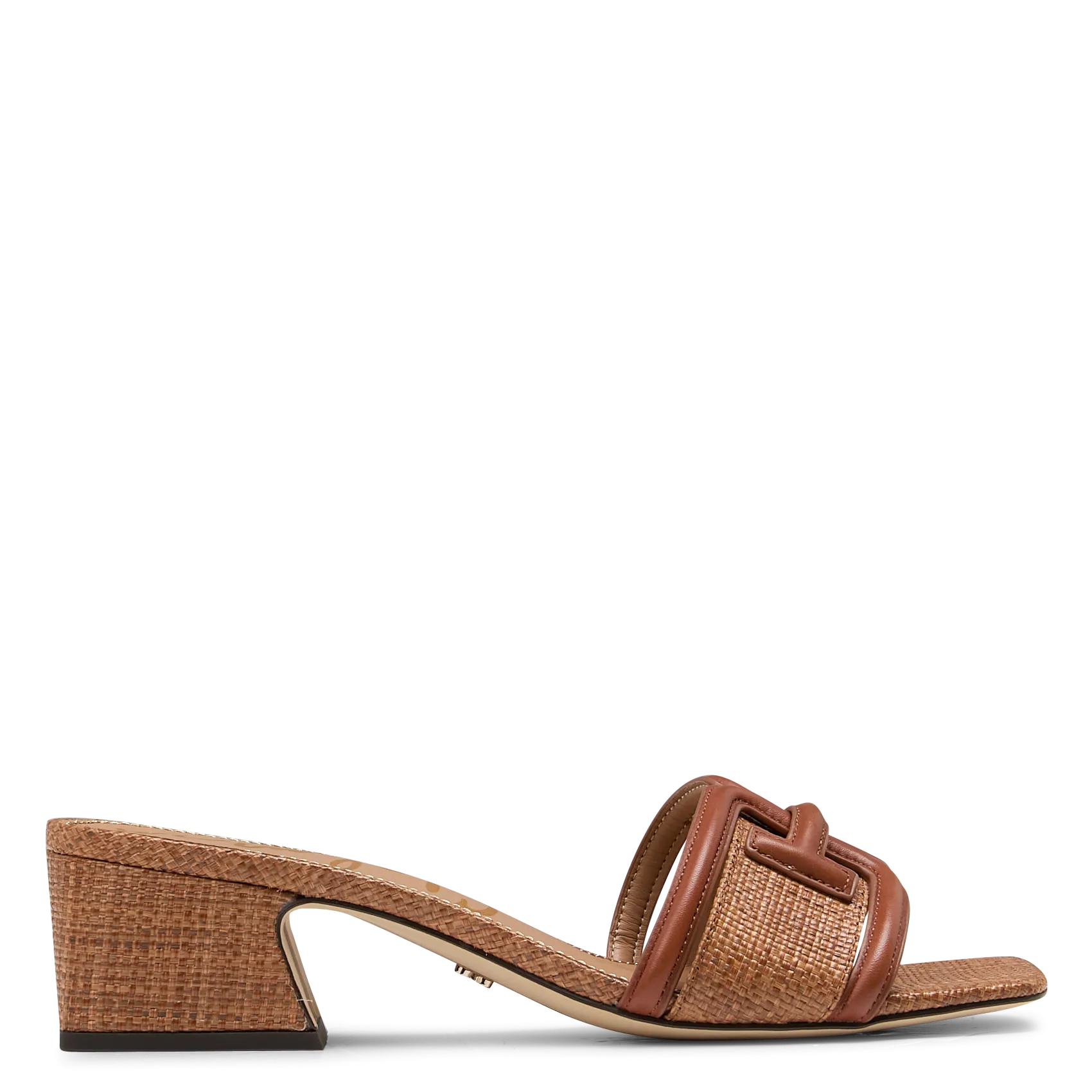 Sandales hautes en cuir mélangé Marron WAYLON