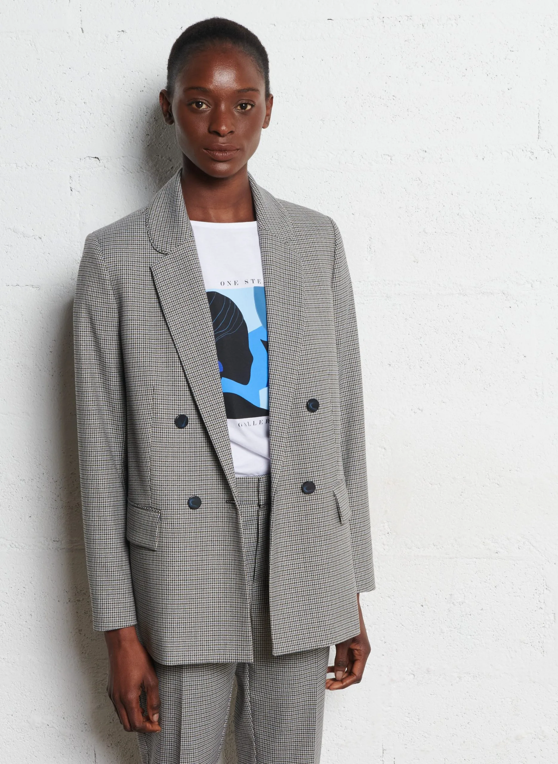 Veste de tailleur ajustée Bleu VANDA