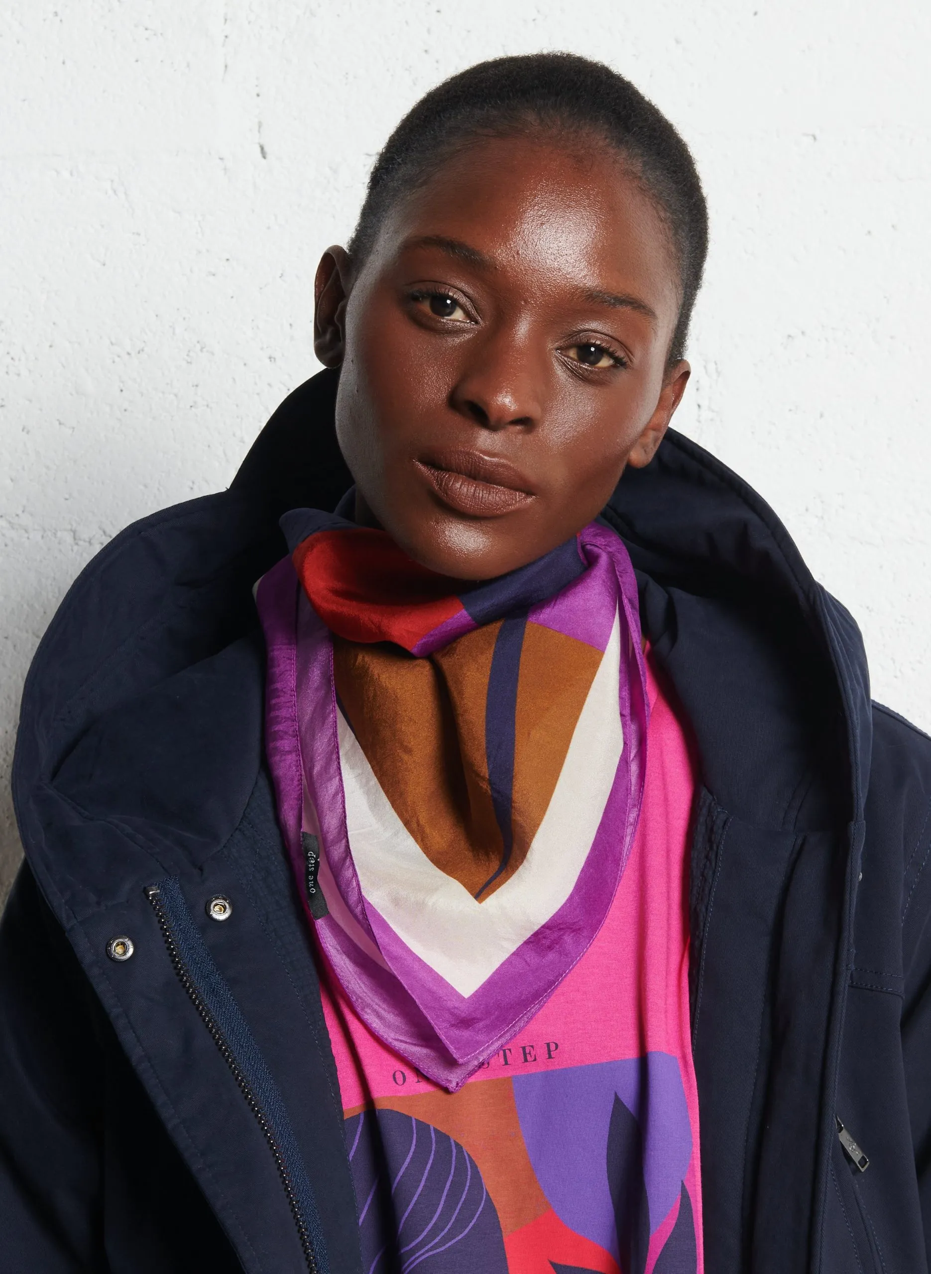 Foulard en soie Violet AURORA