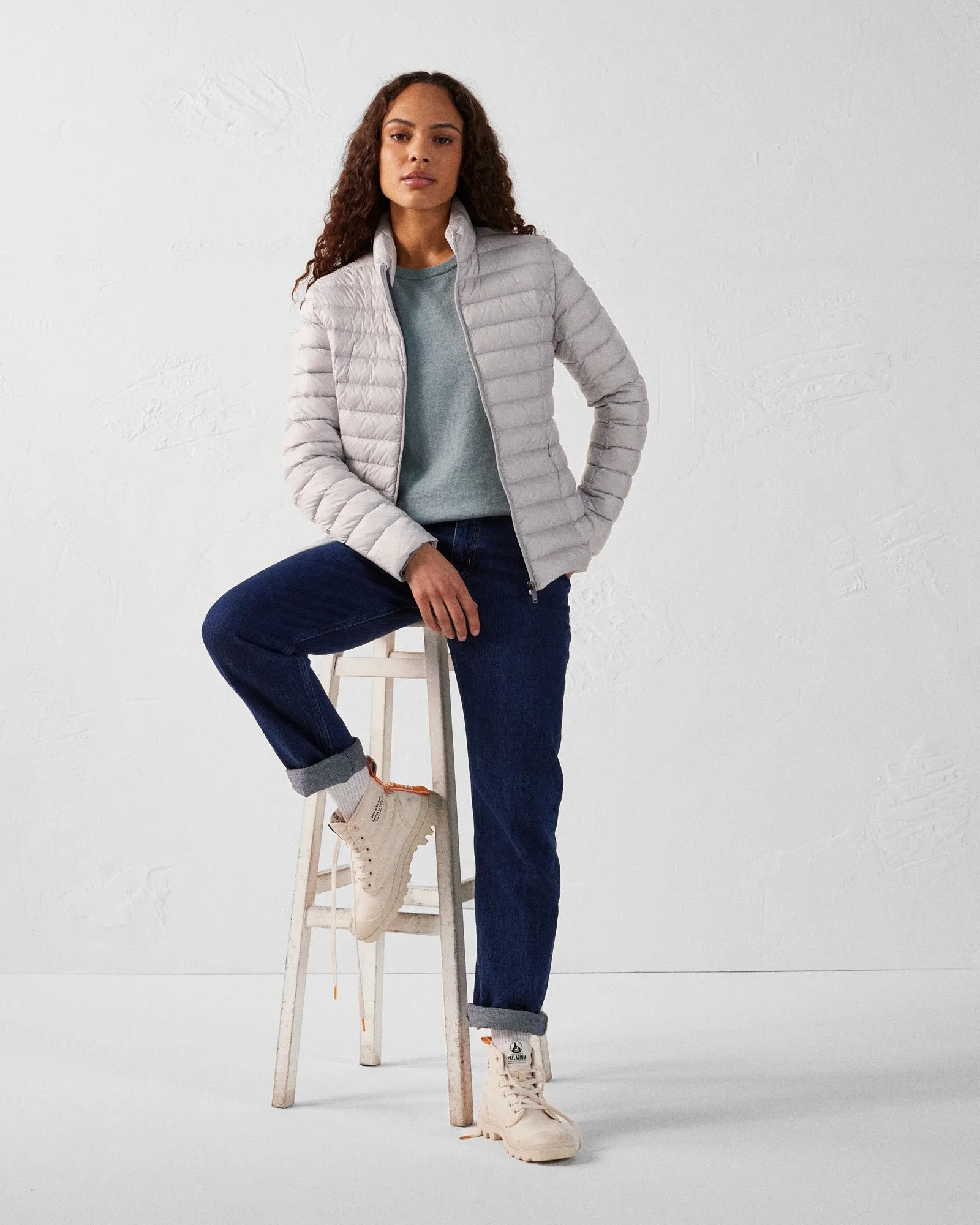 Pull en mailles col rond heloise Vert