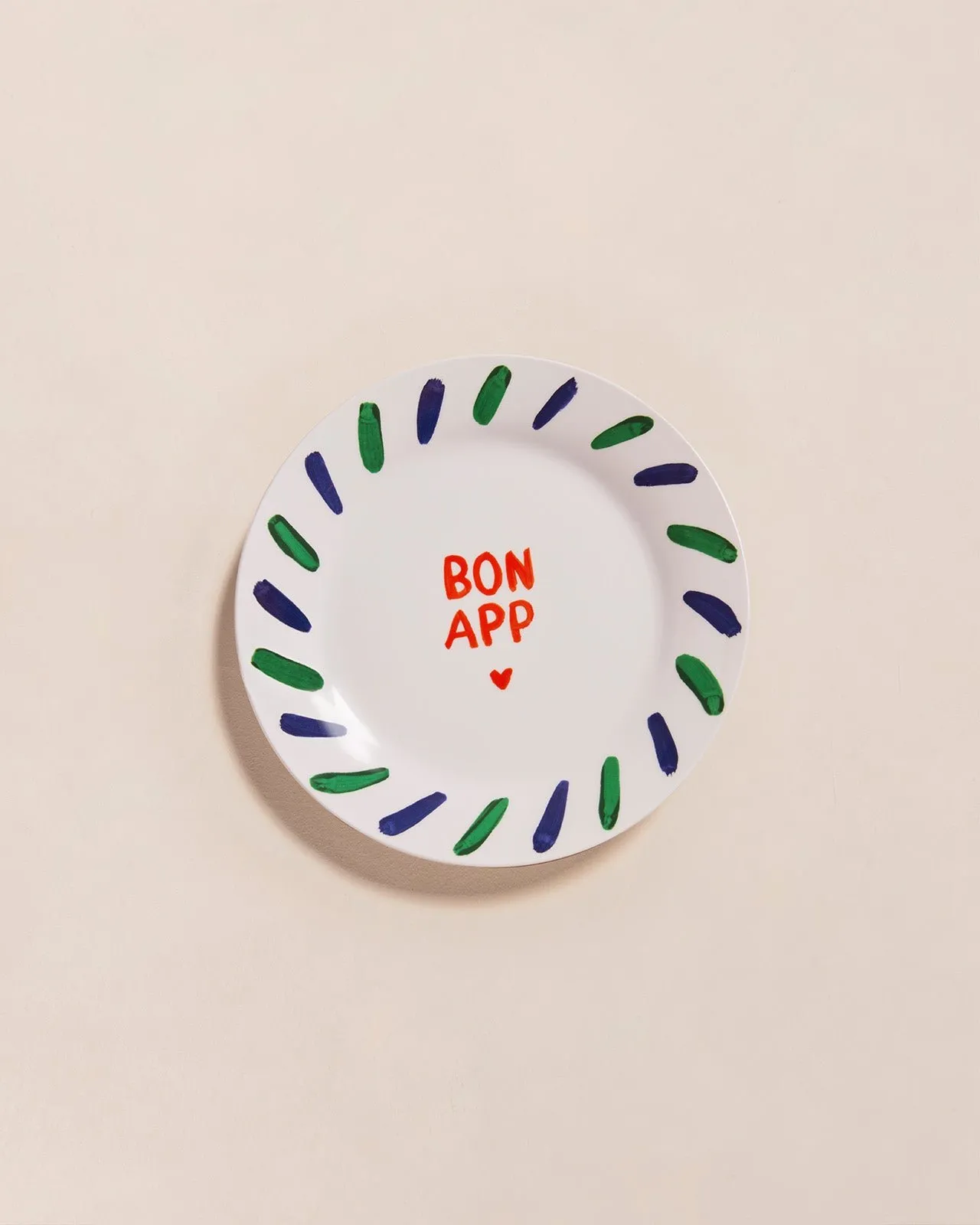 L'assiette à dessert bon app' Blanc