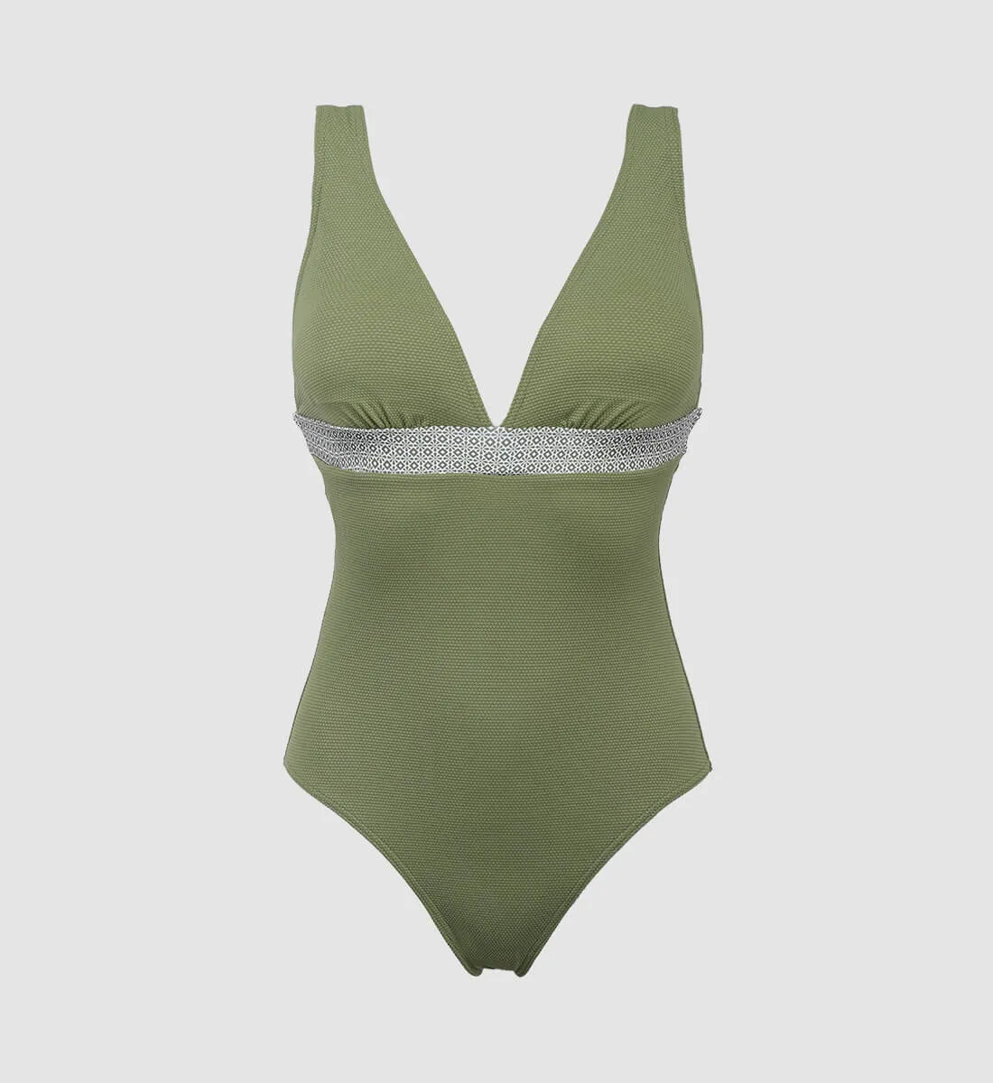 Maillot de bain une pièce - green olive Kaki ISAURE