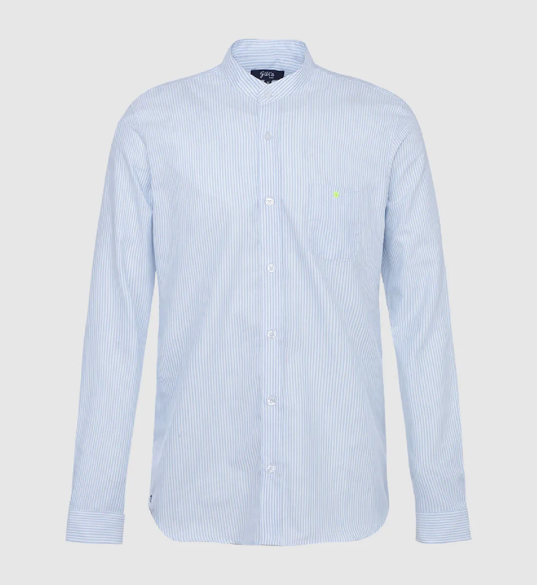 Chemise en coton seersucker Bleu