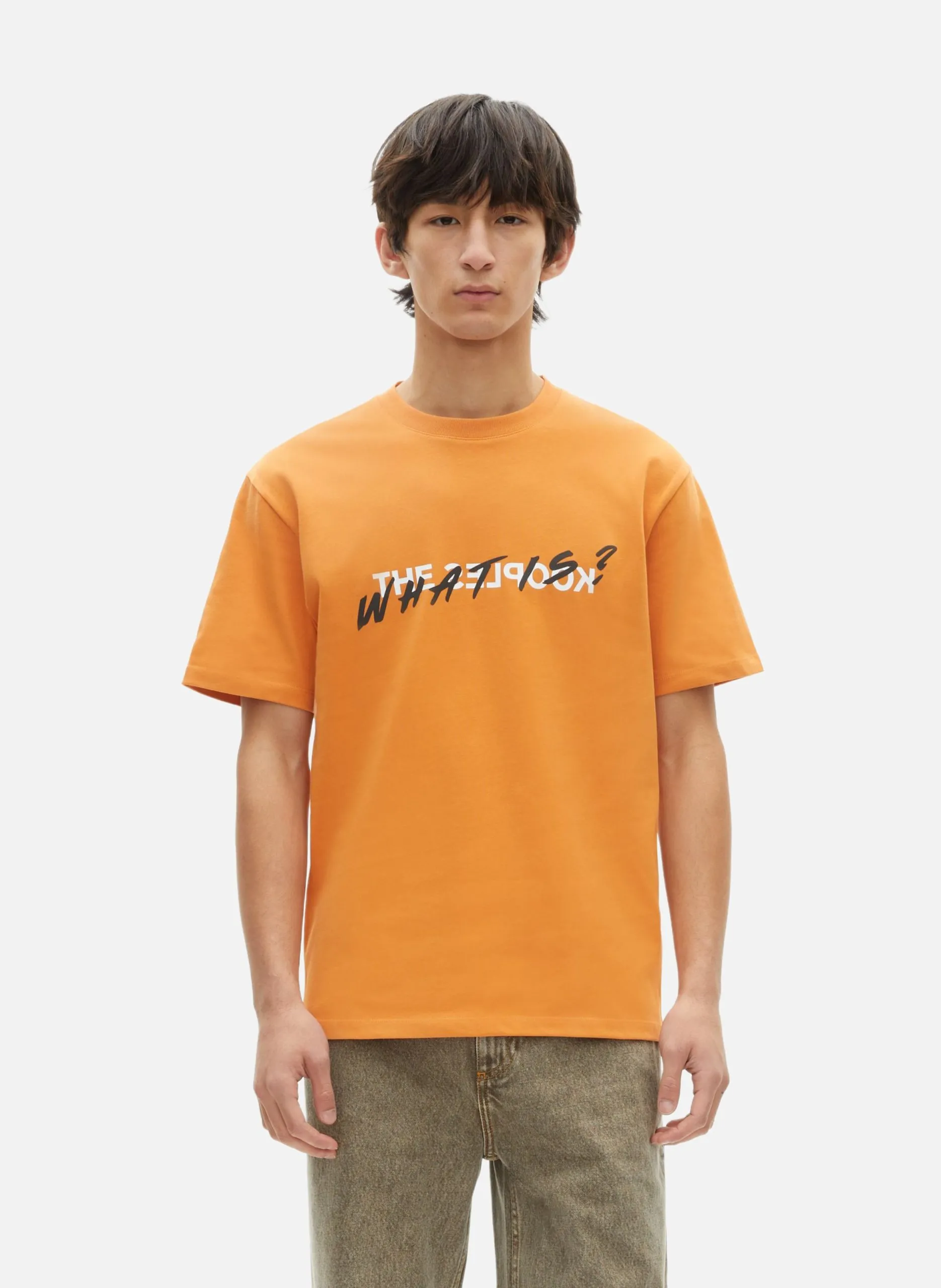 T-shirt manches courtes what is Orange