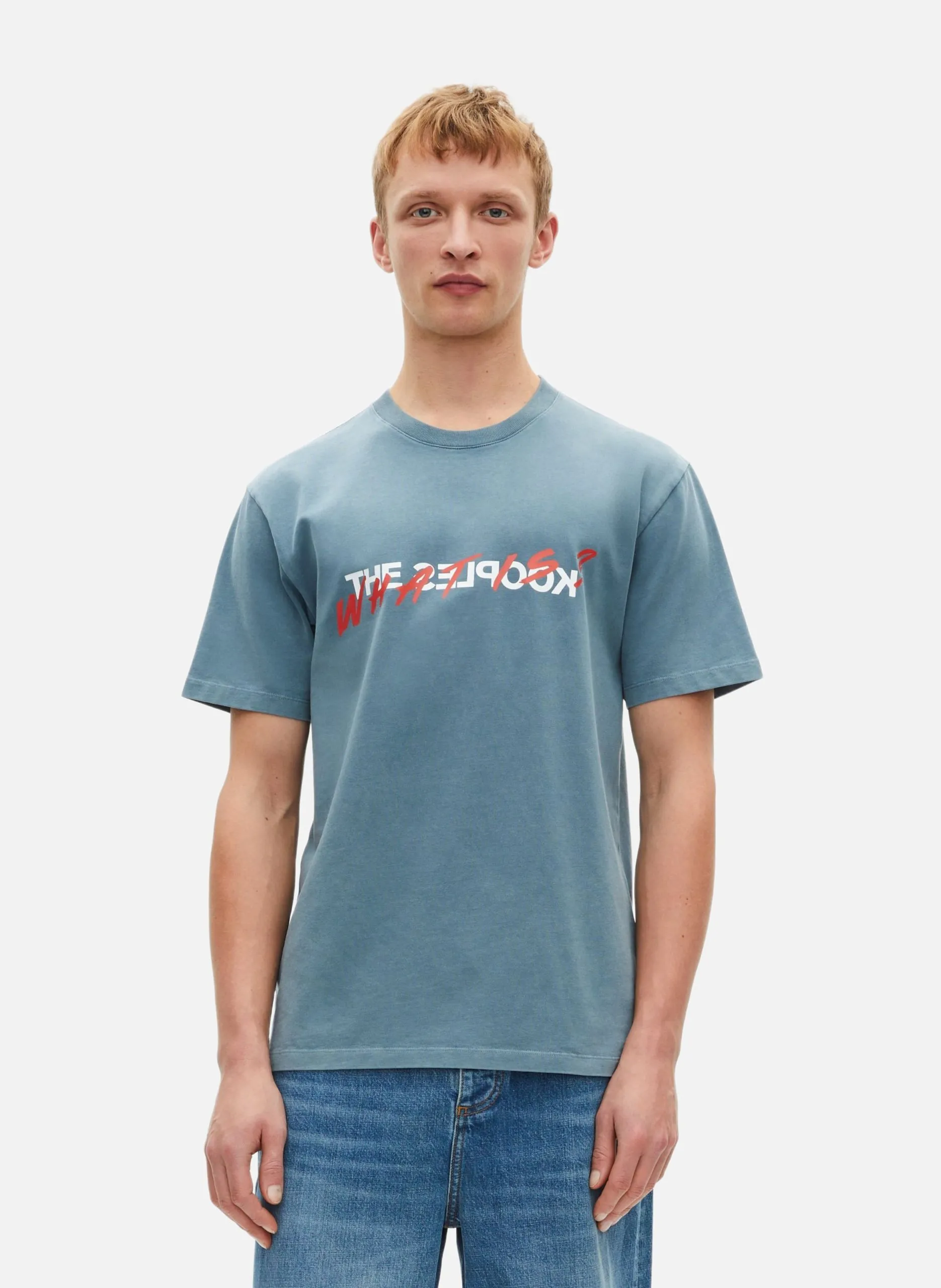 T-shirt manches courtes what is Bleu