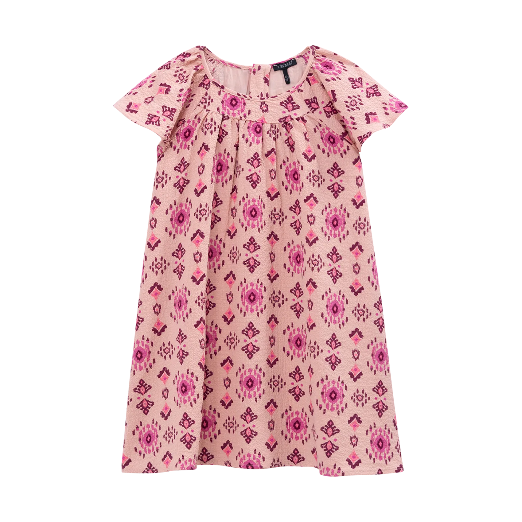 Robe courte imprimée Rose
