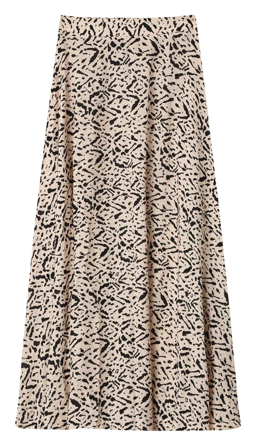 Jupe longue à motif Beige SIBELLA