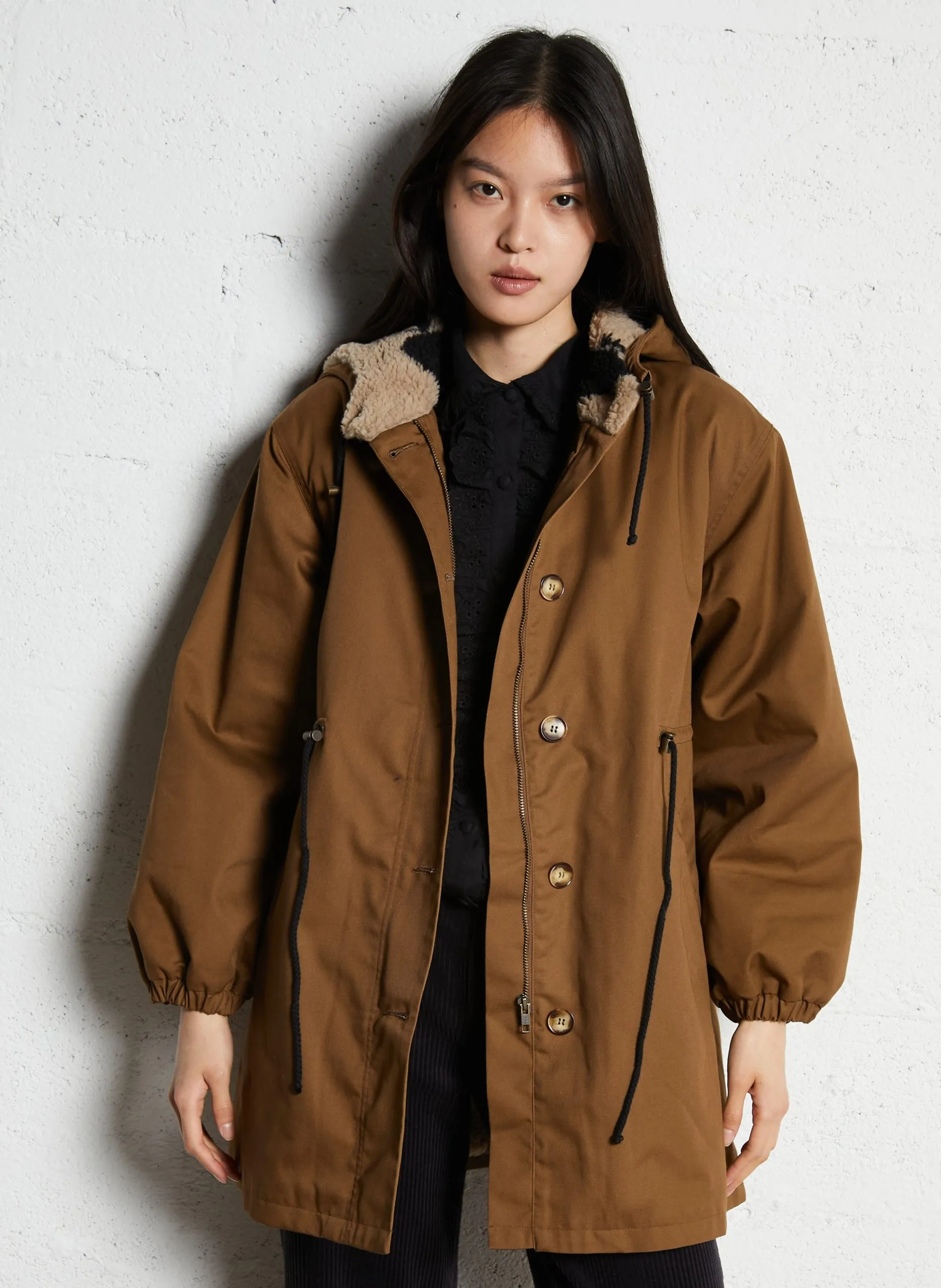 Parka col montant Marron CAMERON