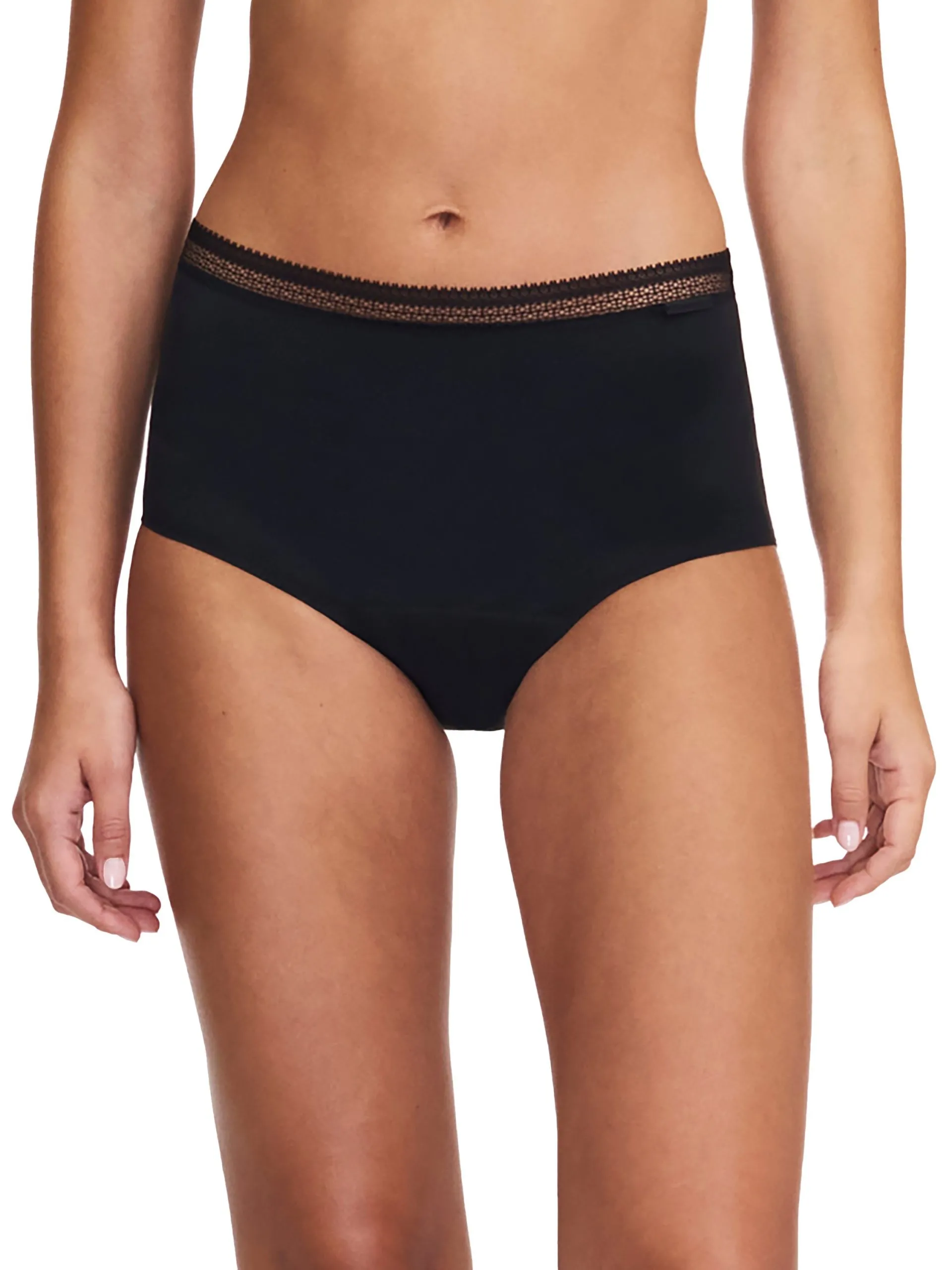 Culotte menstruelle taille haute Noir PERIOD PANTY GRAPHIC