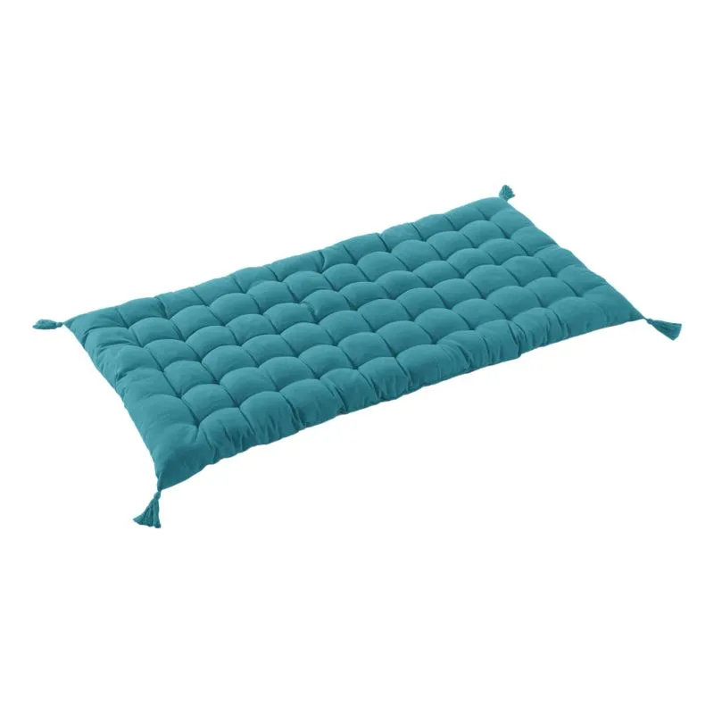 Matelas de sol avec pompons déperlant Blanc