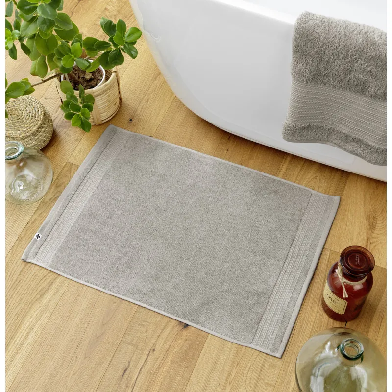 Tapis de bain 100% coton peigné Jaune