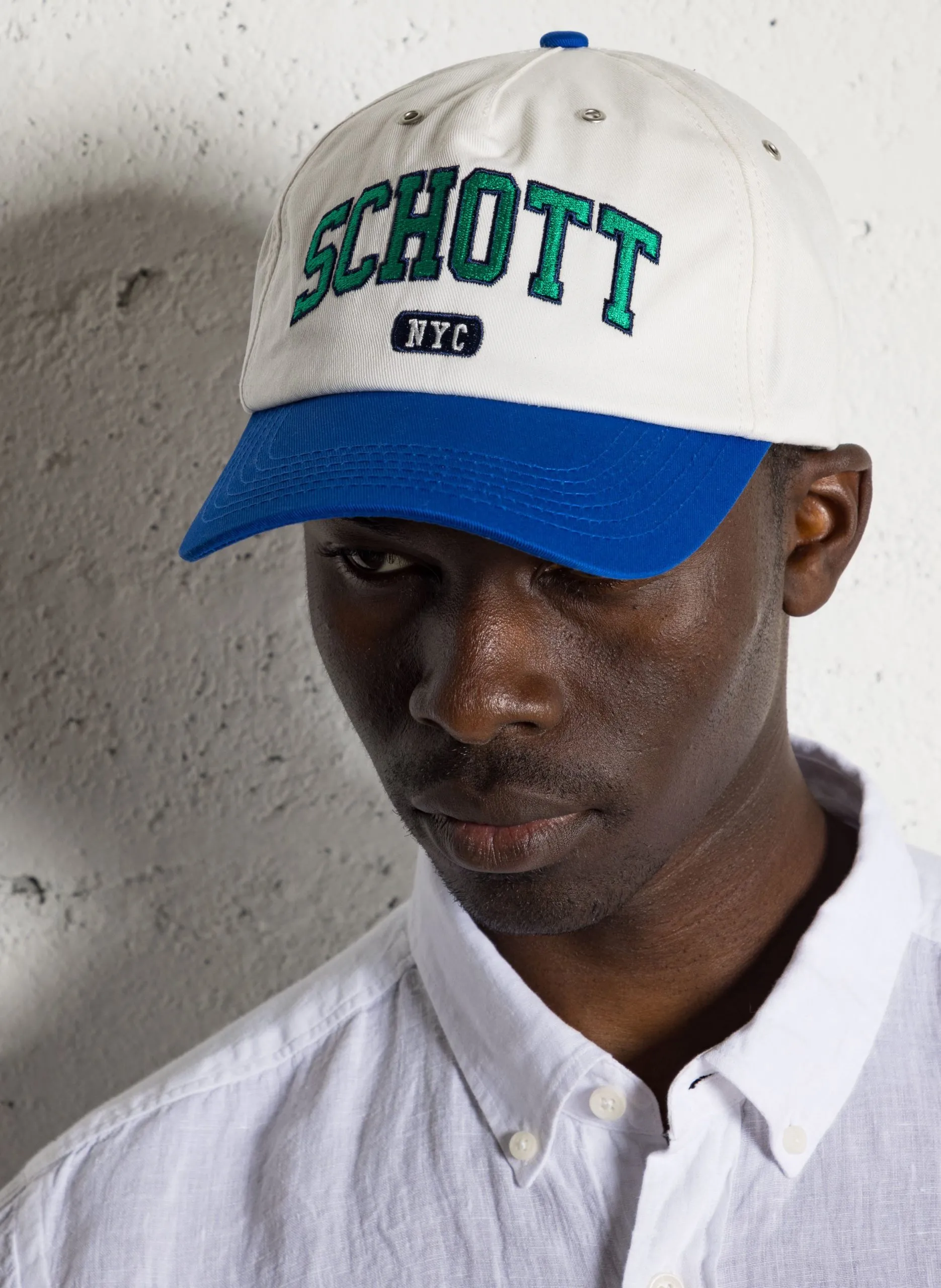 Casquette brodée en coton Multicolore