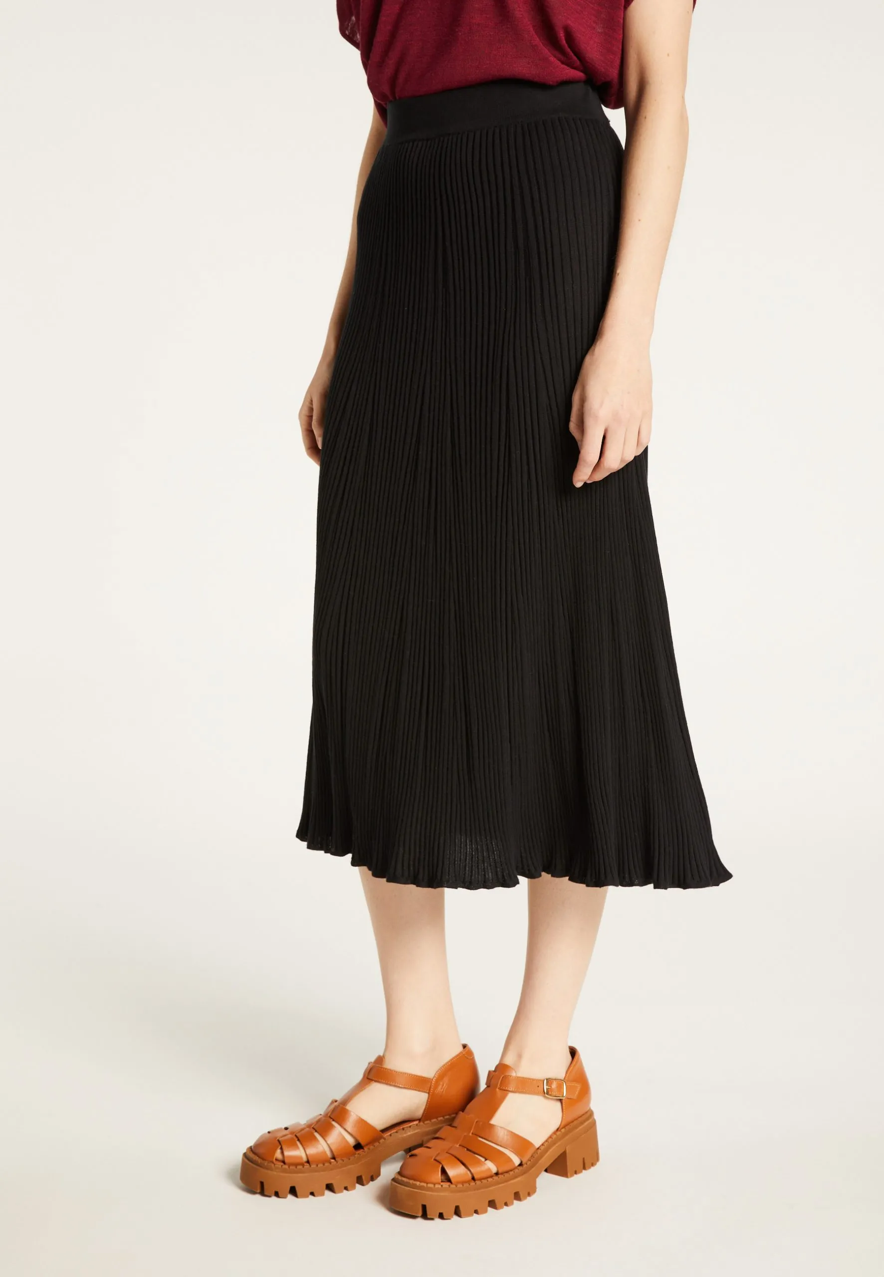 Jupe en coton Noir DOLCE