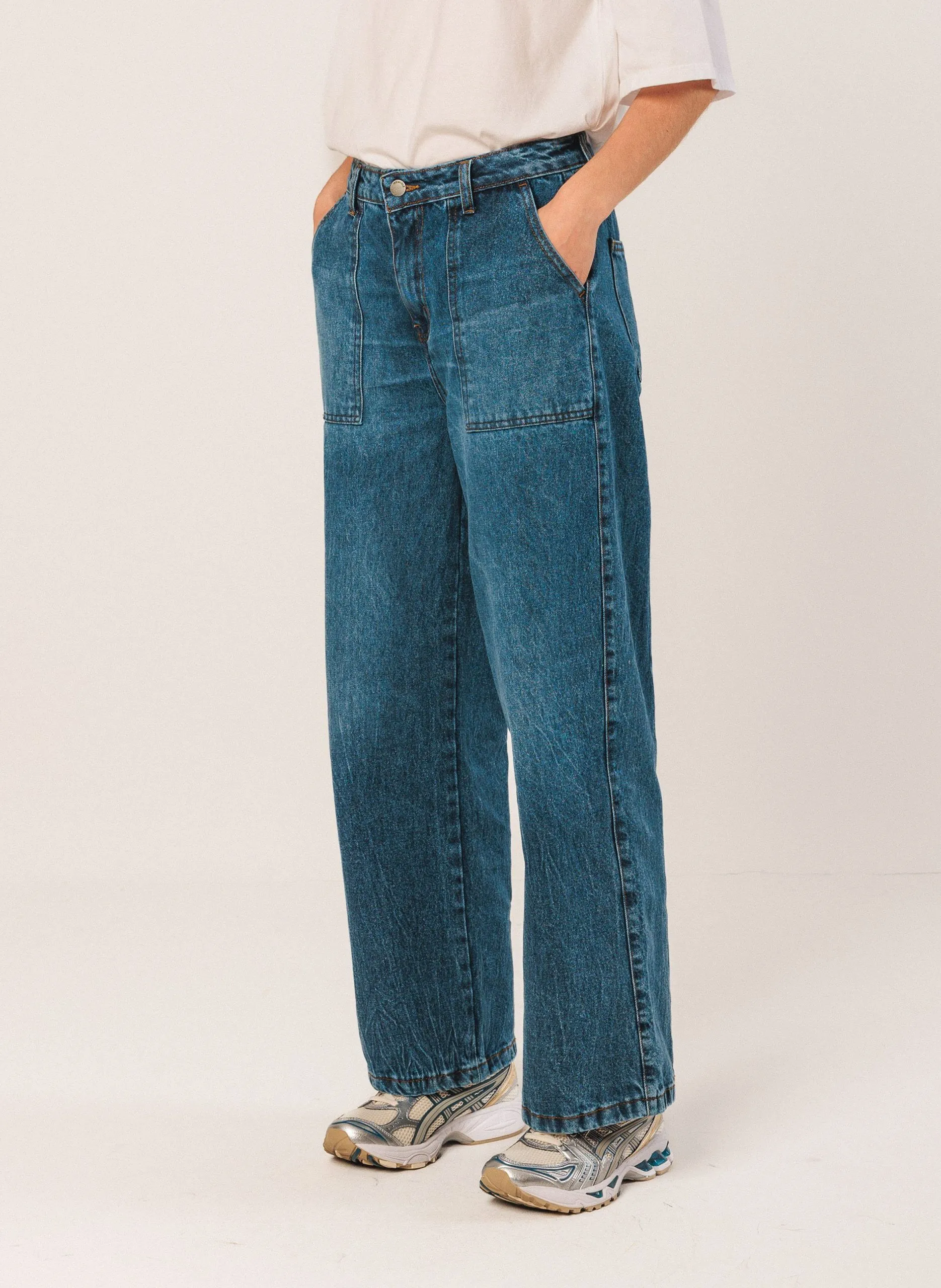 Jean droit en coton Jean Stone