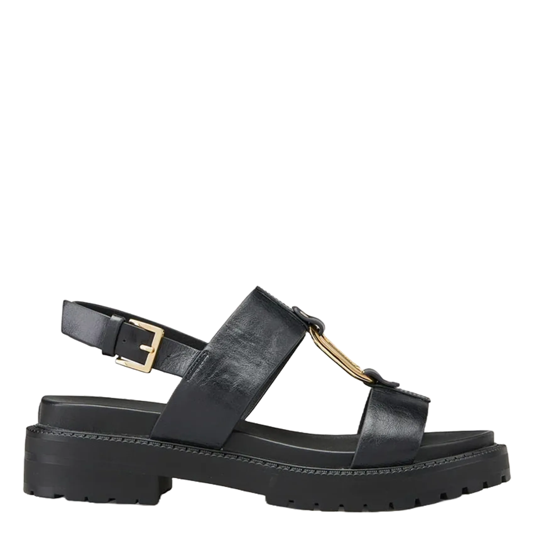 Sandales en cuir Noir CLARYCE
