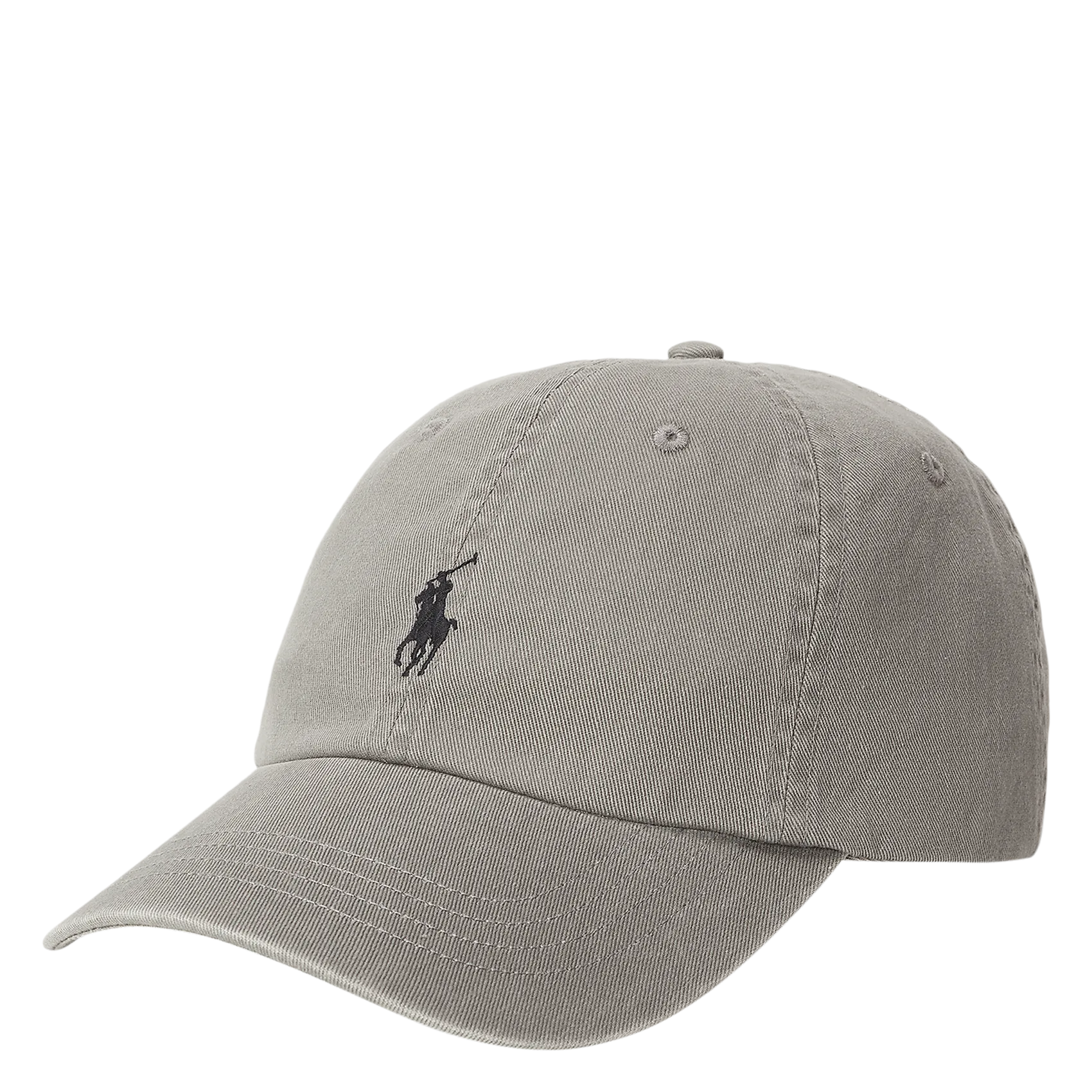 Casquette brodée en coton Gris