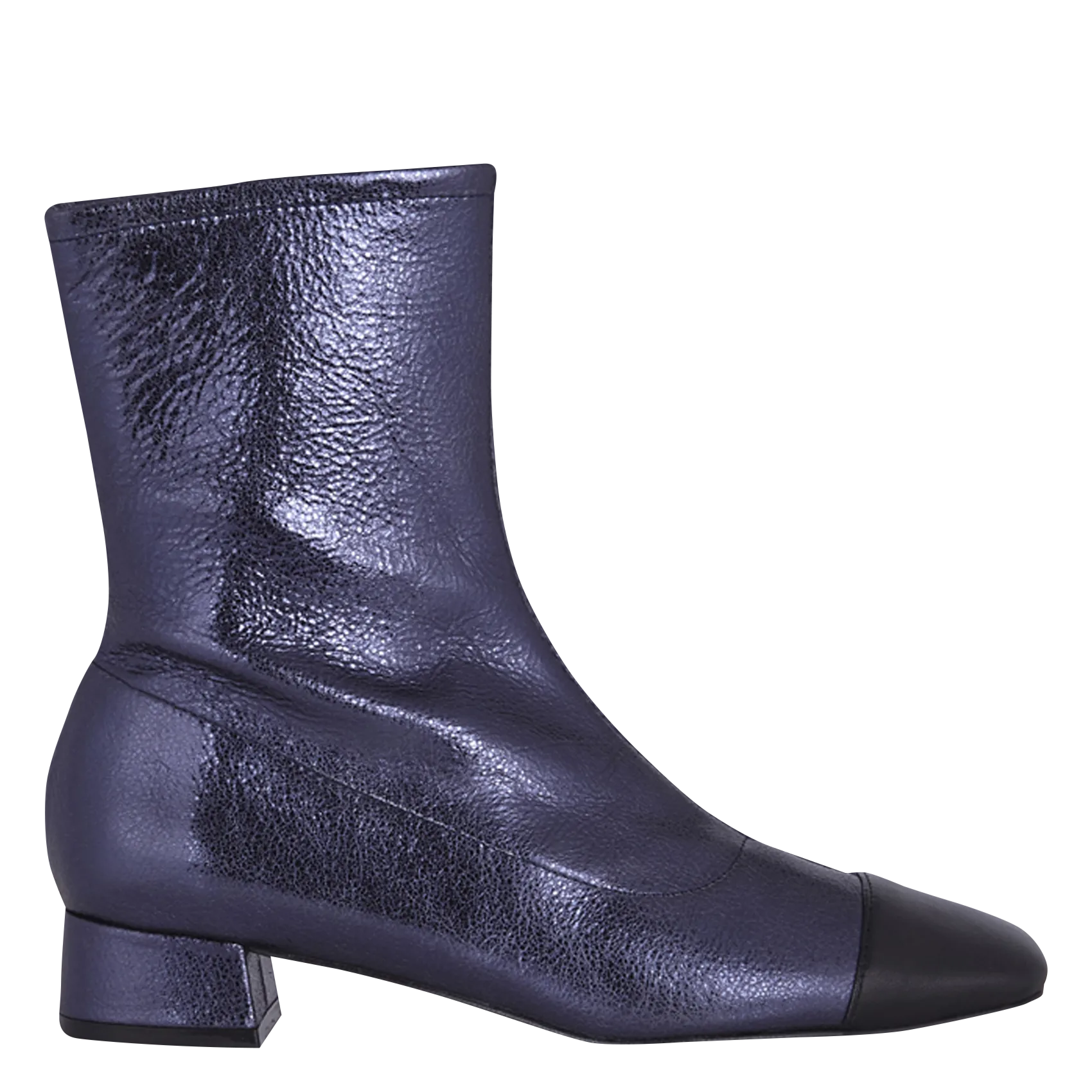 Bottines en cuir Bleu LAURIE