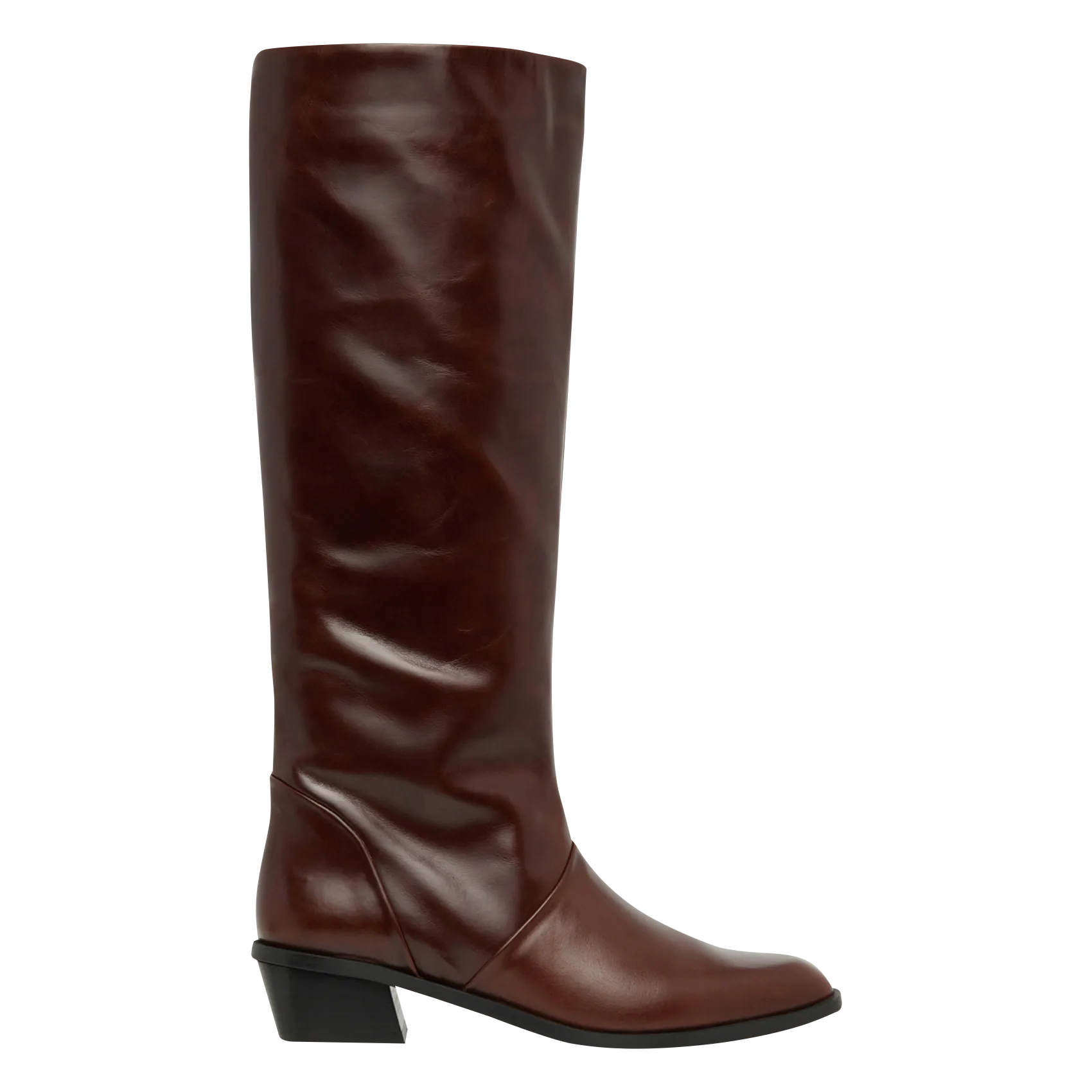 Bottes en cuir Marron SARAH