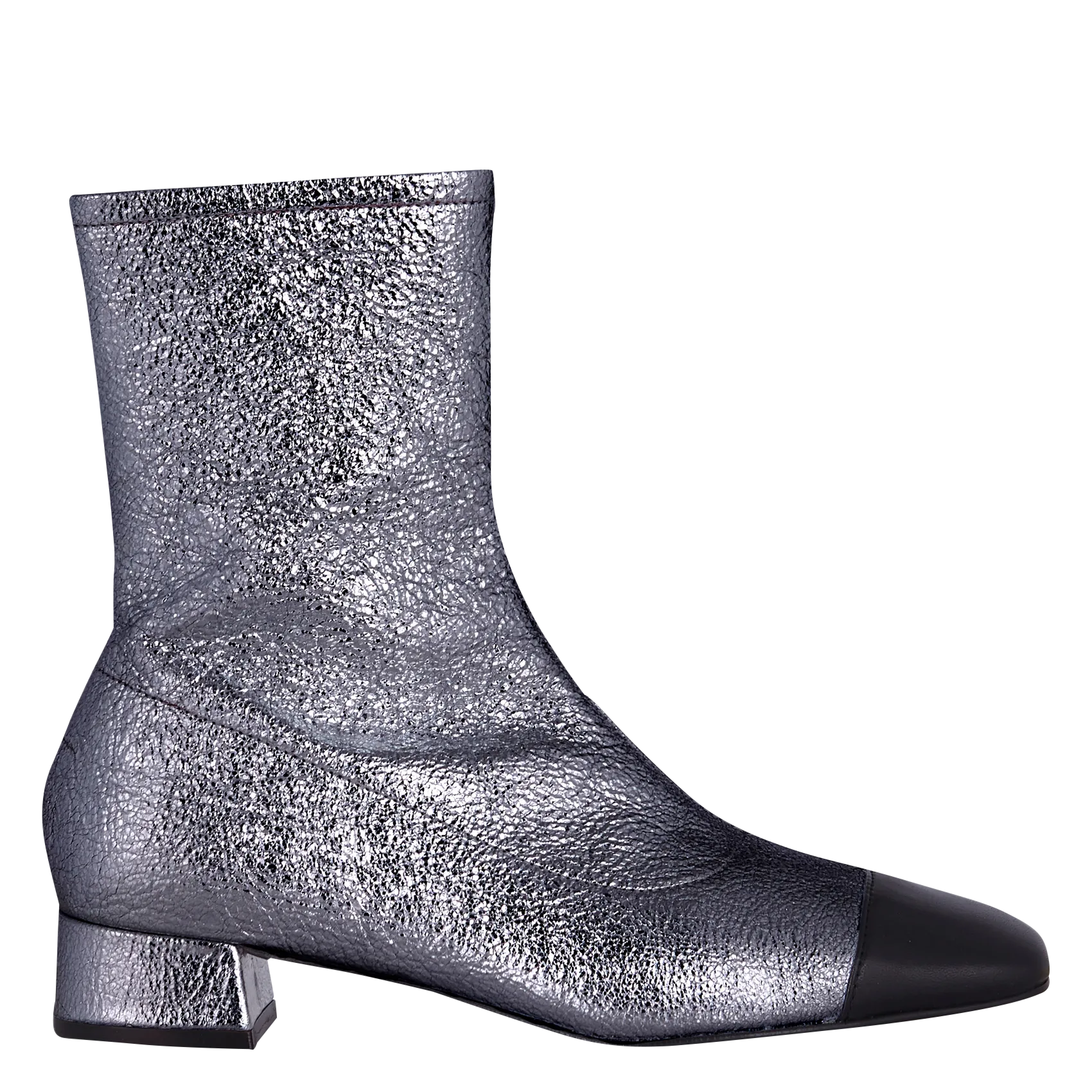 Bottines en cuir Argent LAURIE