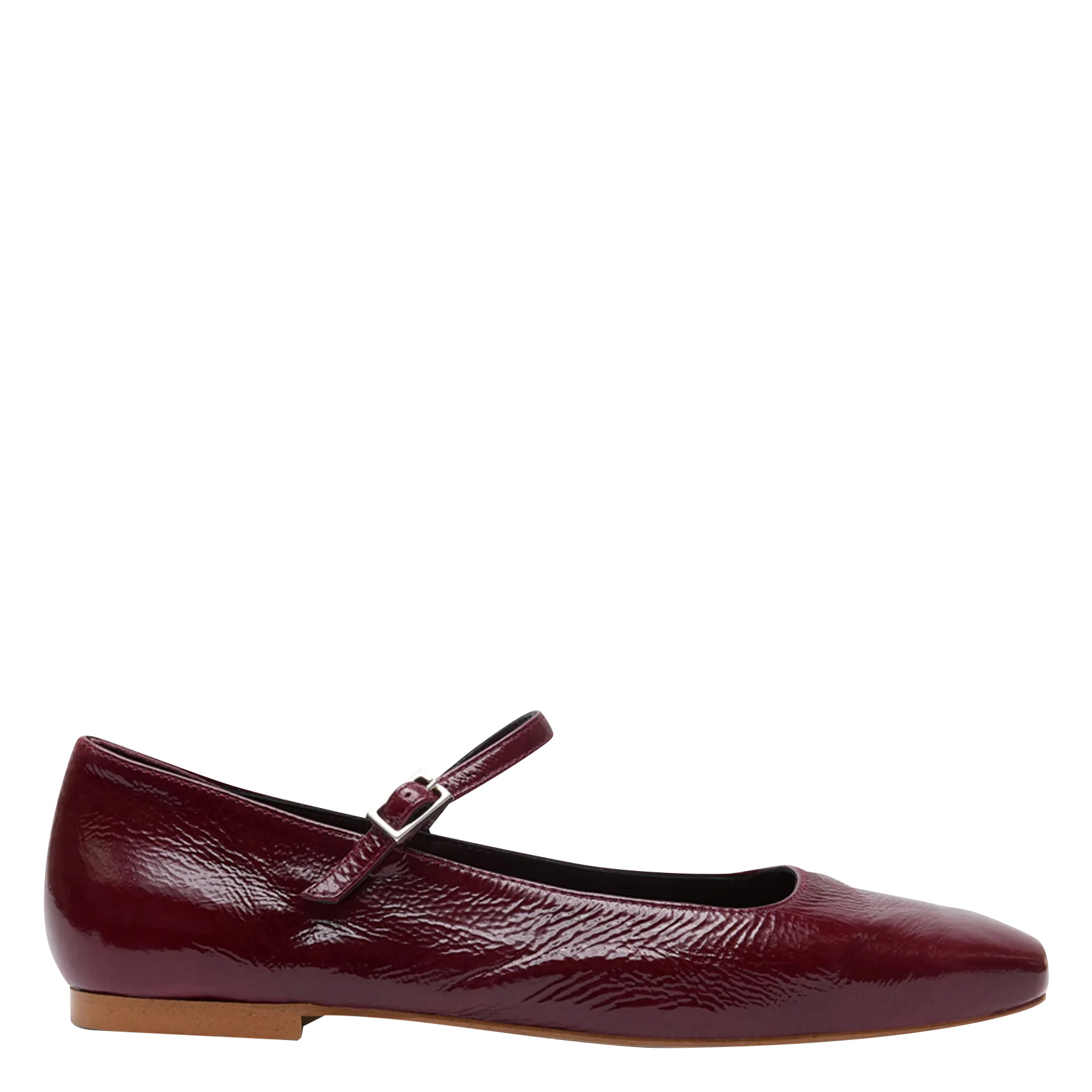 Ballerines en cuir vernis Rouge JULIETA