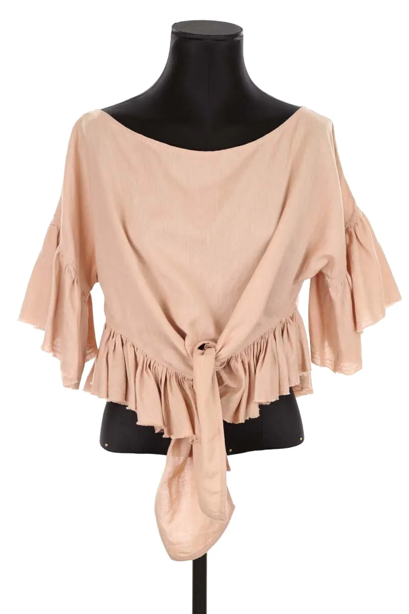 Blouse en lin Rose