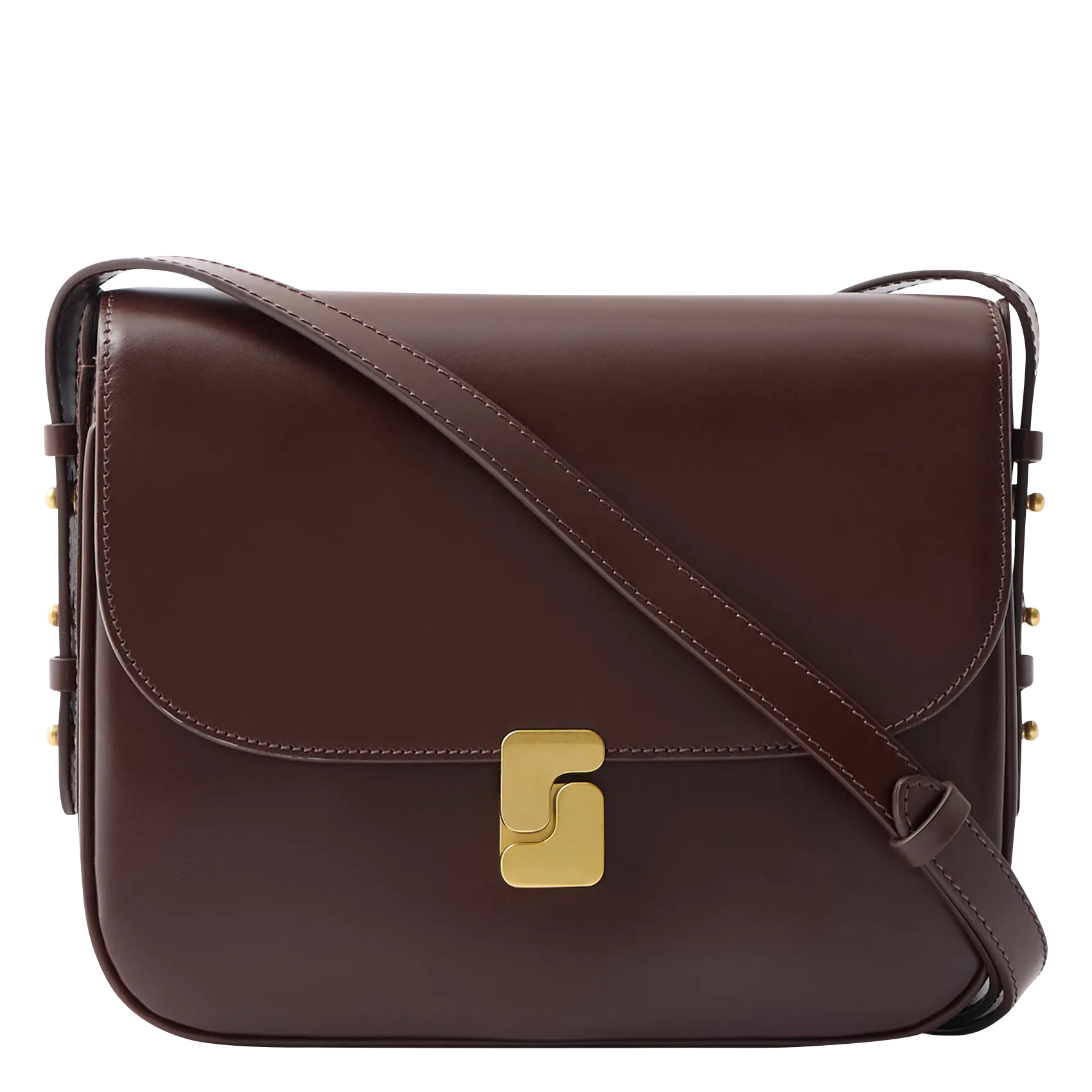 Sac bandoulière en cuir Marron BELLISSIMA MAXI