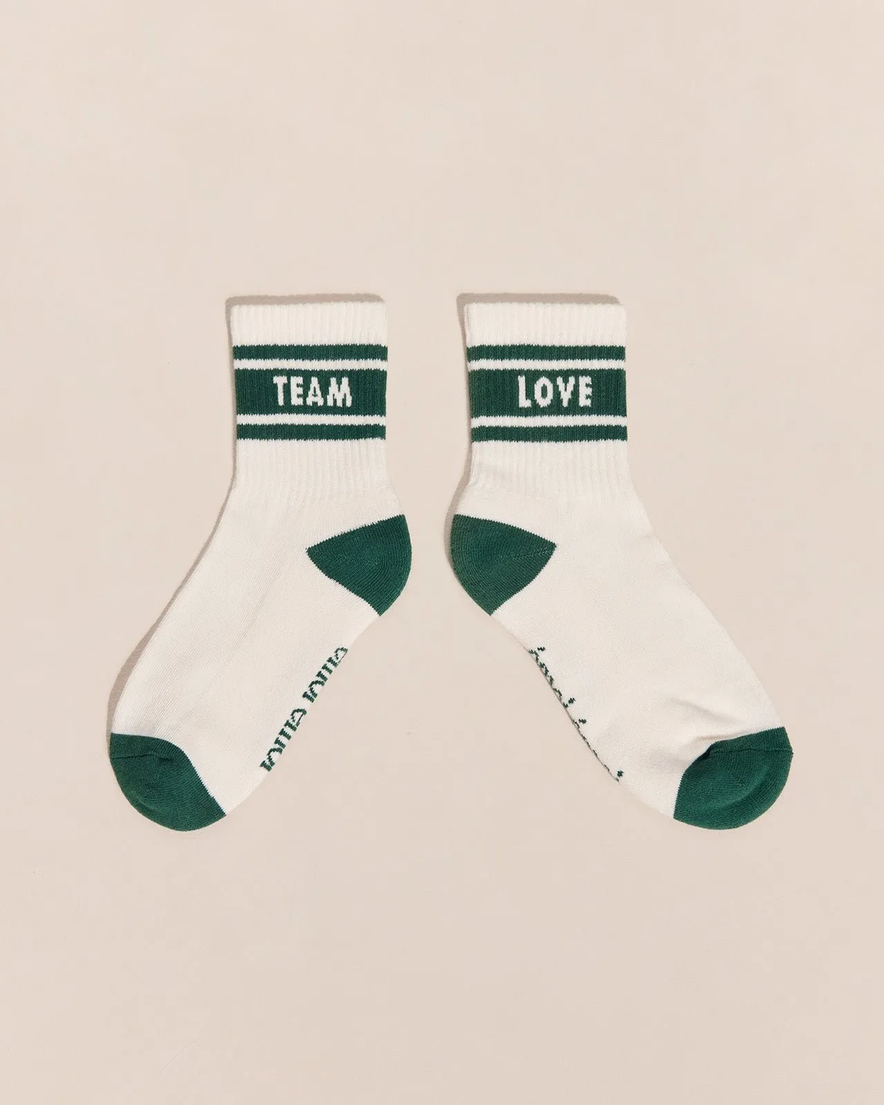 Les chaussettes love team Blanc