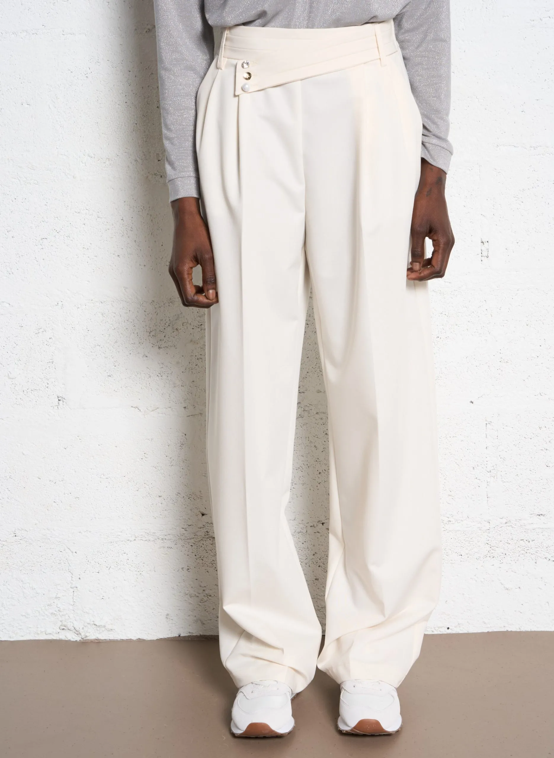 Pantalon palazzo Blanc