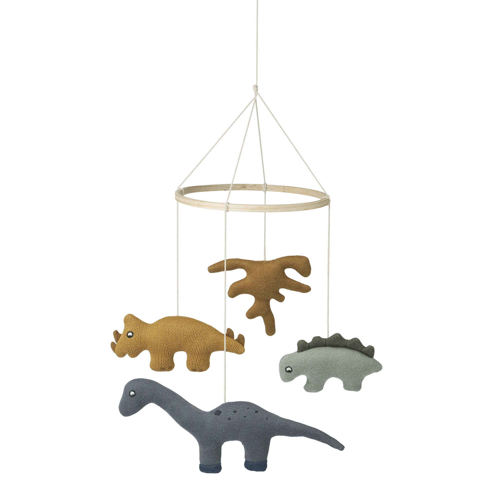 Mobile animaux en coton bio Marron MELISSA