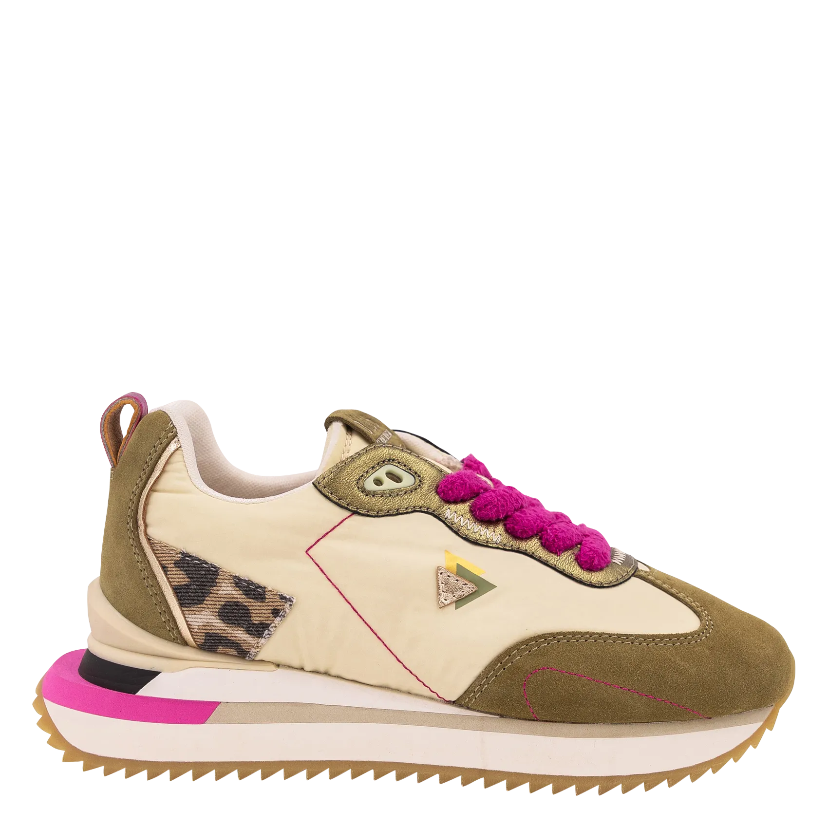 Baskets basses Kaki LENOX