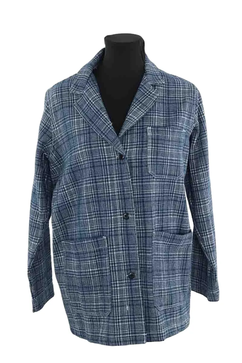 Blazer en coton Bleu
