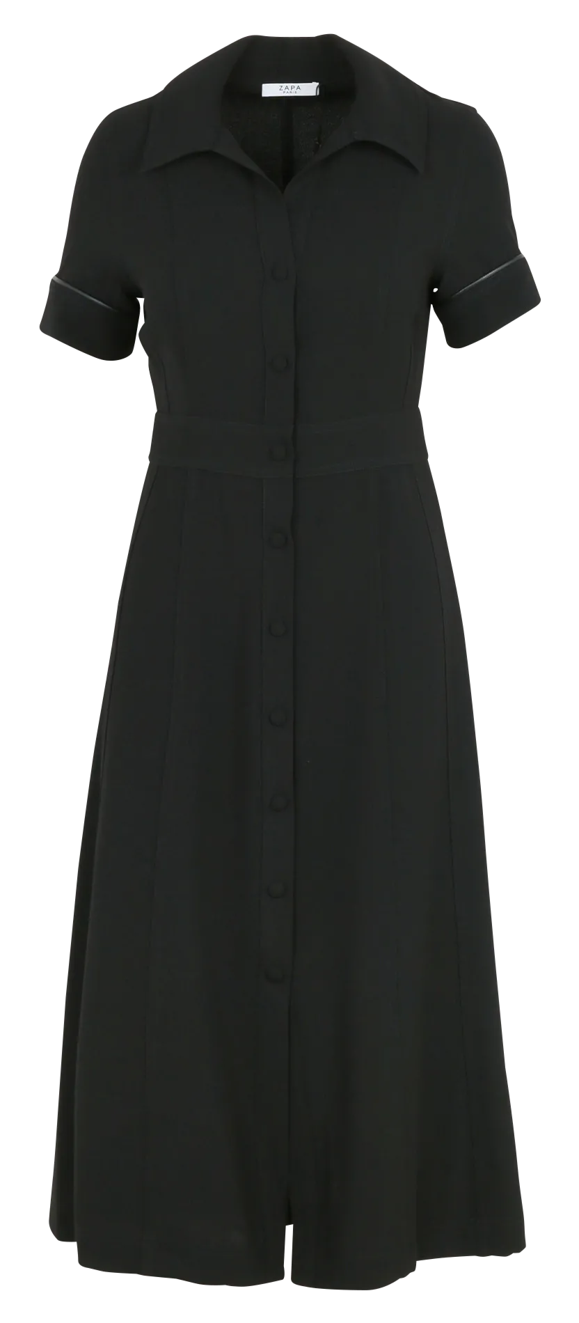 Robe chemise longue Noir RILENE