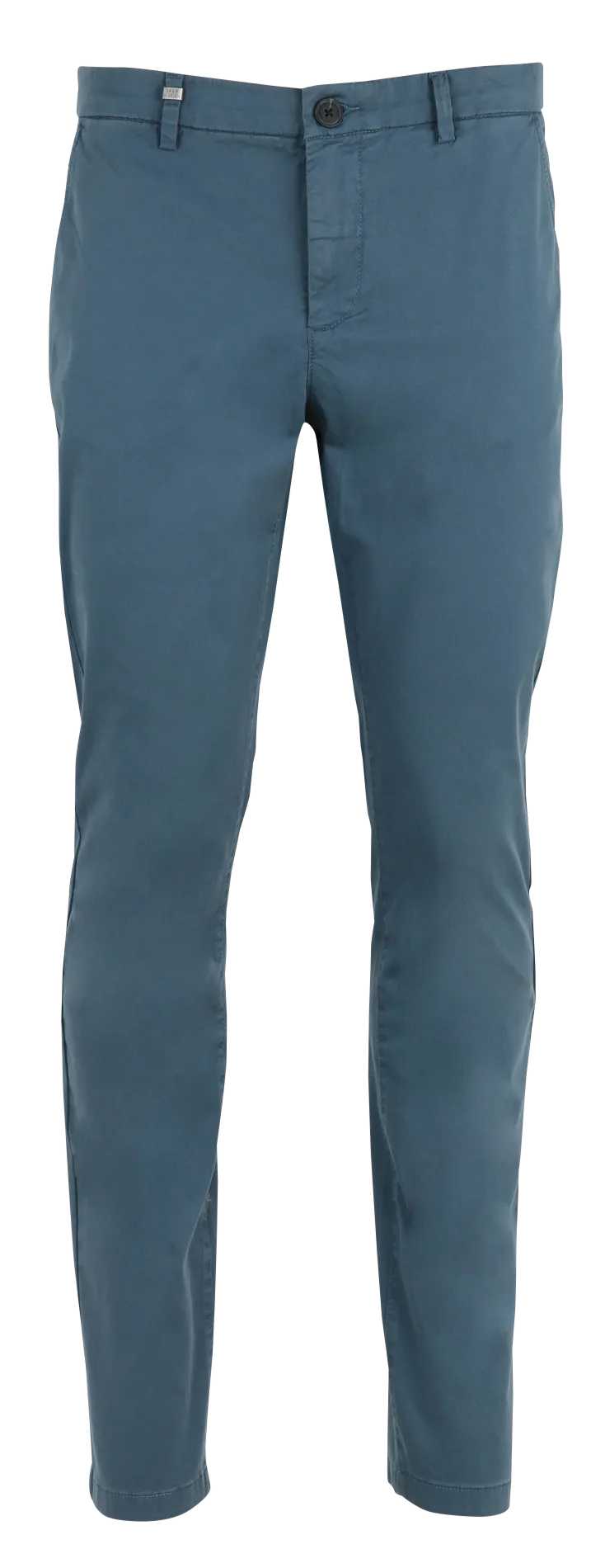 Chino slim-fit en coton mélangé Bleu