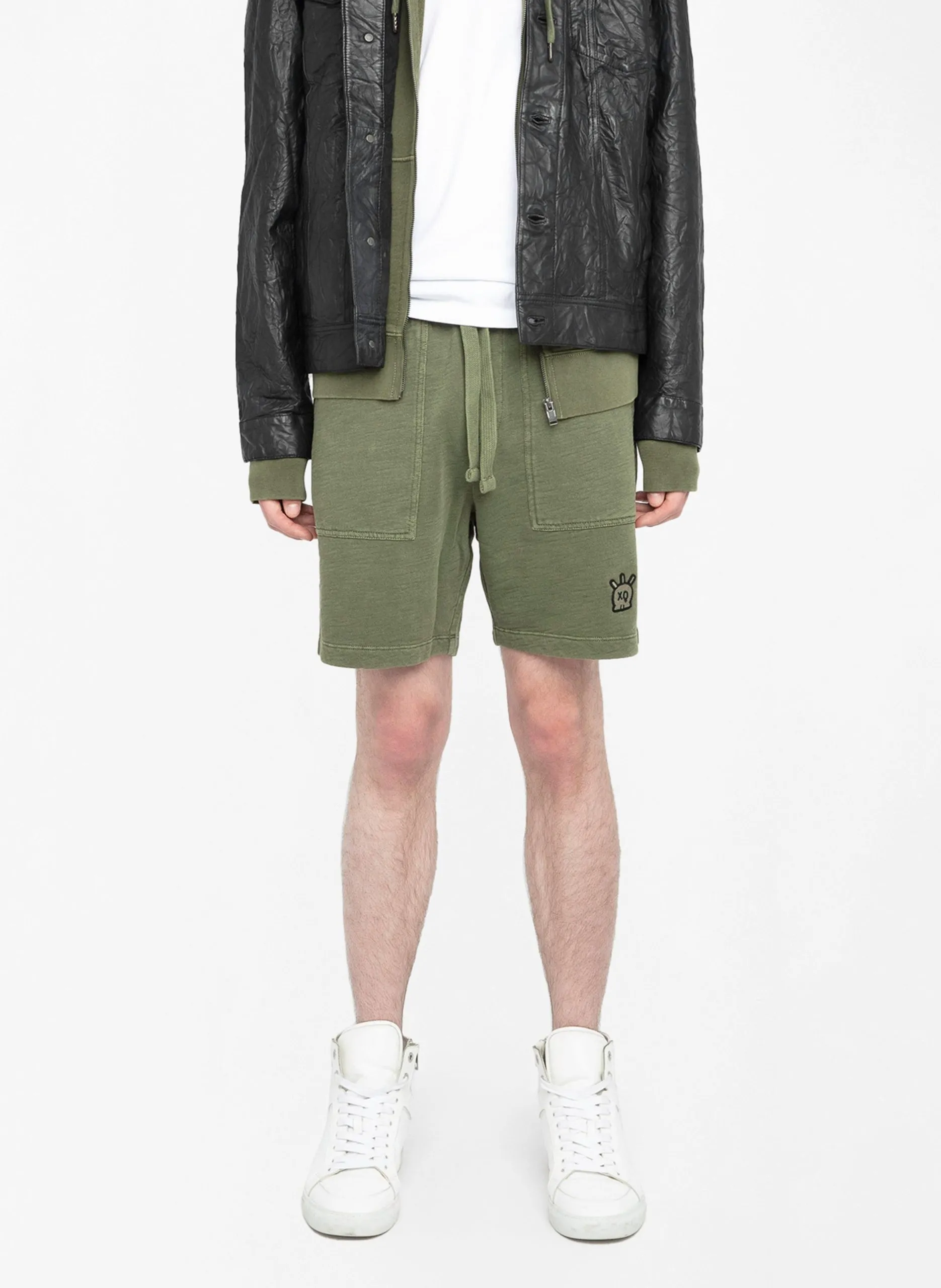 Short court en coton Vert PABLO